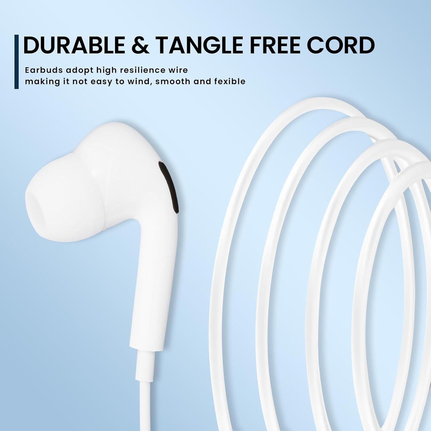 Auriculares Intrauditivos con Cable AWINEY 2 Paquetes iPhone