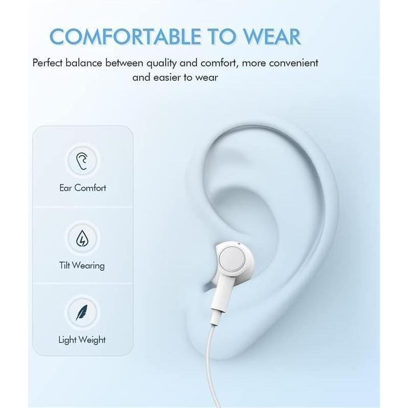 Auriculares con Cable Pcwfbzf Lightning HiFi Estéreo 2 Paquetes