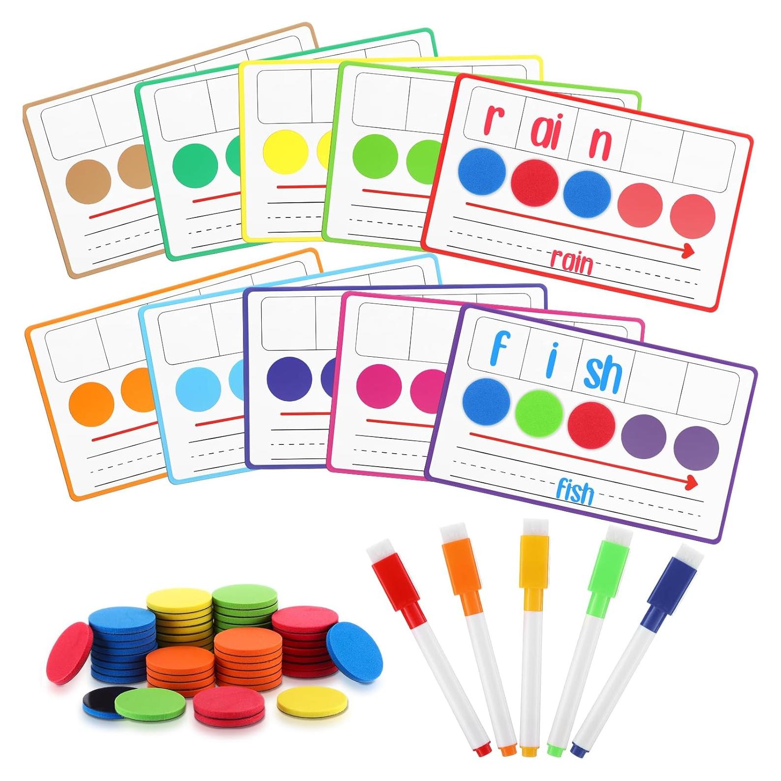 Juego de Conciencia Fonética Nezyo 10 Pcs Tableros Magnéticos