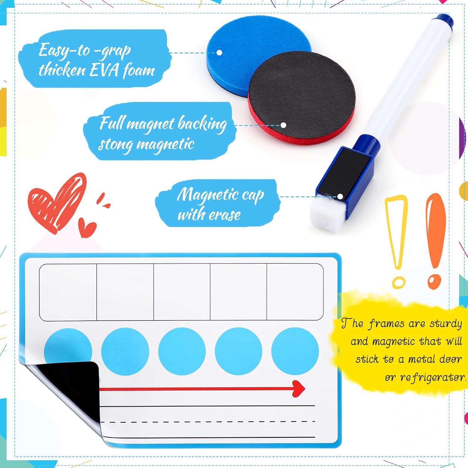 Juego de Conciencia Fonética Nezyo 10 Pcs Tableros Magnéticos