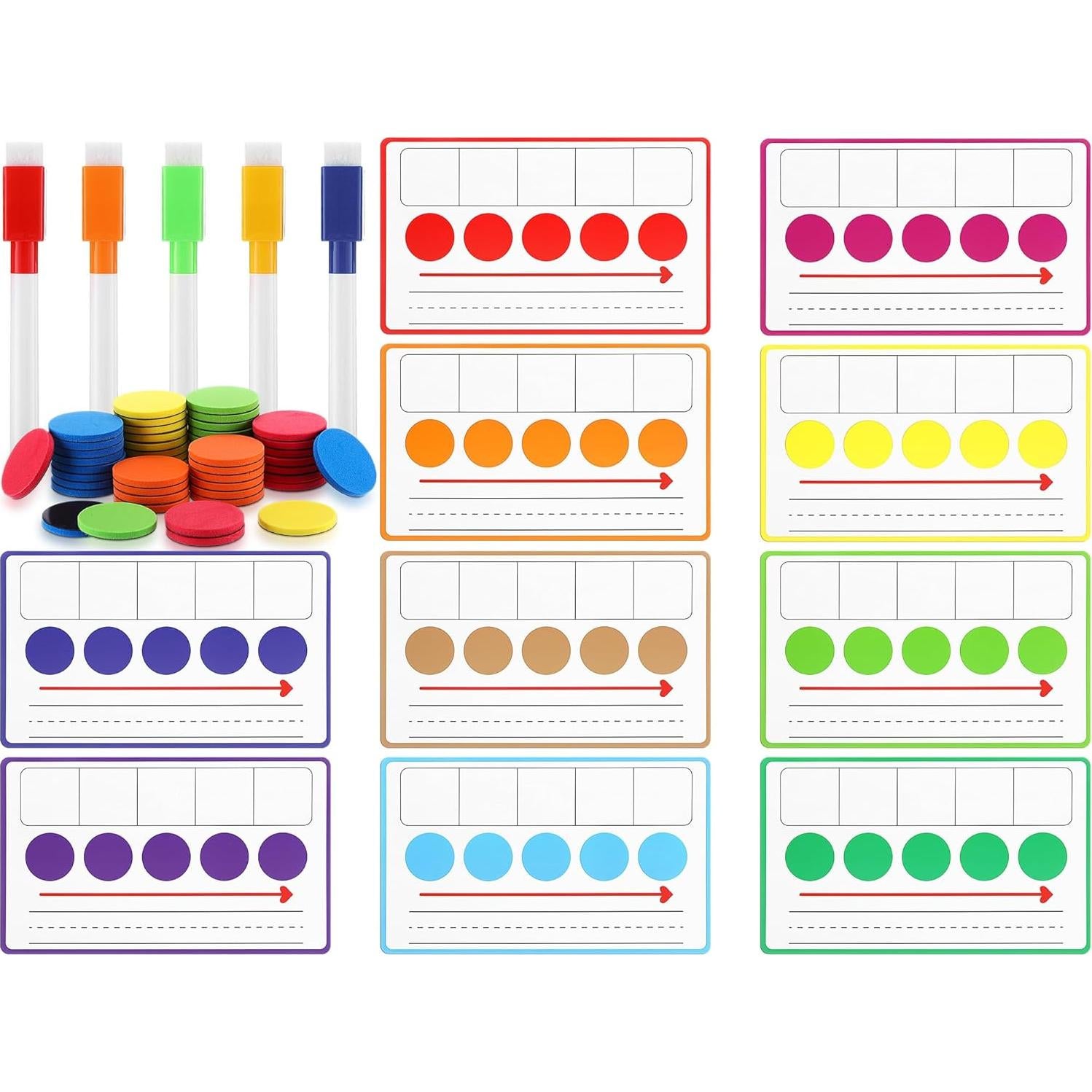 Juego de Conciencia Fonética Nezyo 10 Pcs Tableros Magnéticos