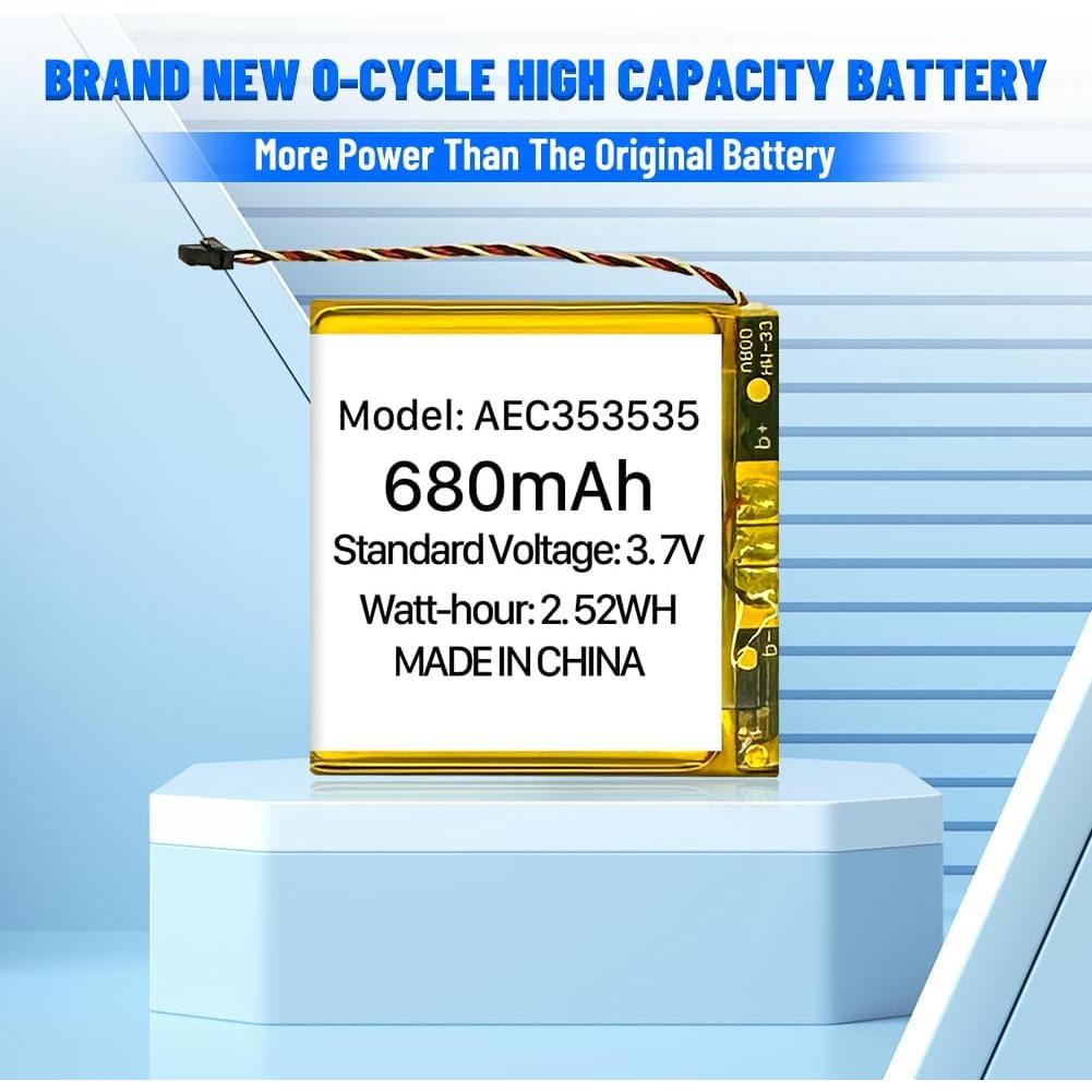 Batería de Reemplazo AEC353535 680mAh Li-Polímero para Beats