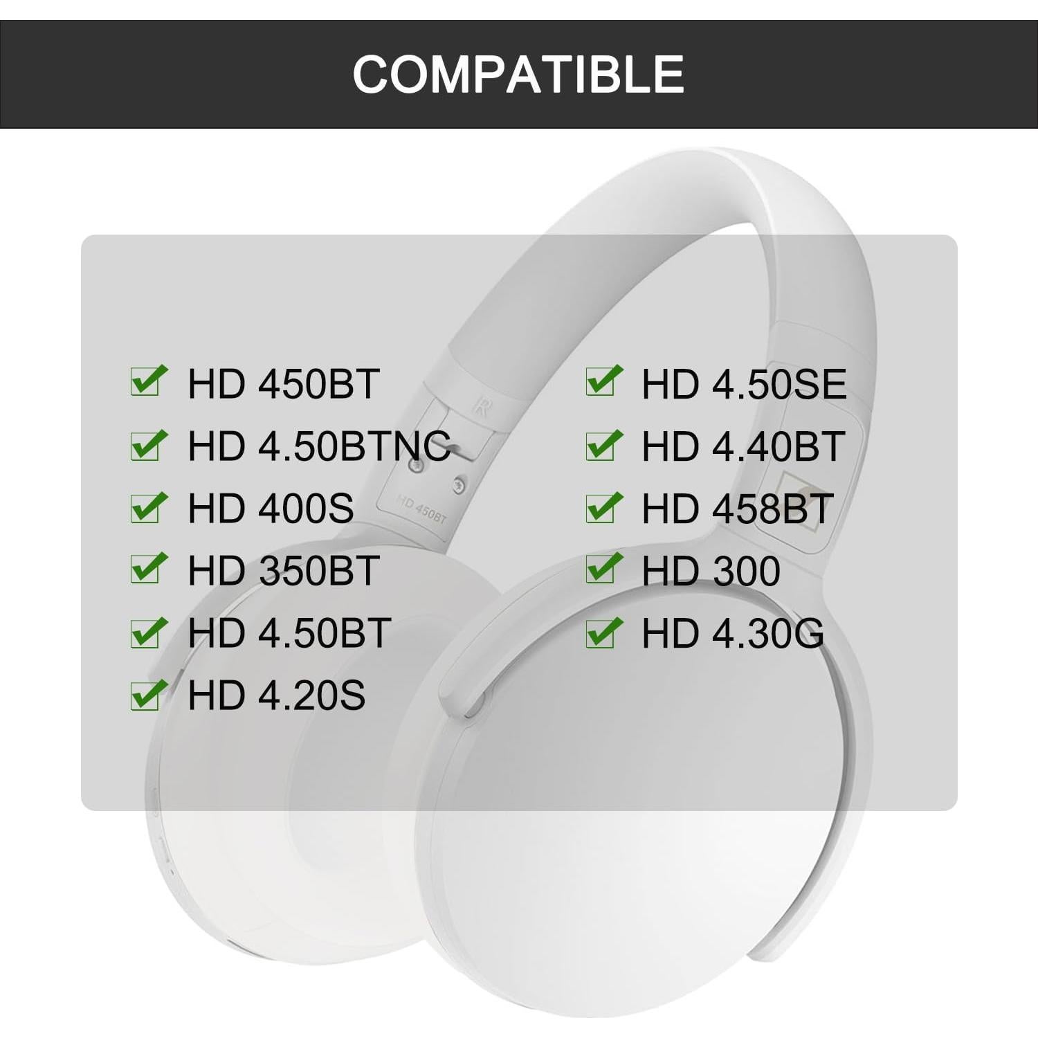 Almohadillas de Repuesto Sennheiser HD 4.50BT - Cuero Espuma Densa