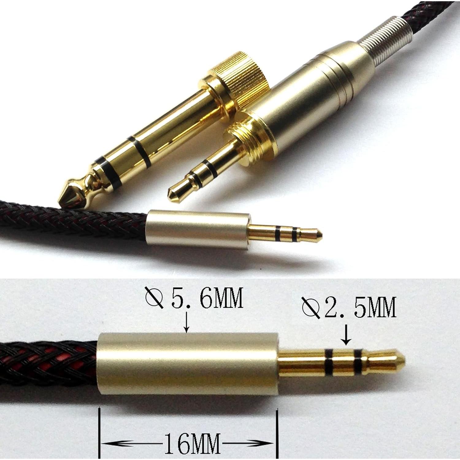Cable de audio de reemplazo ABLET 1.2m para Sennheiser