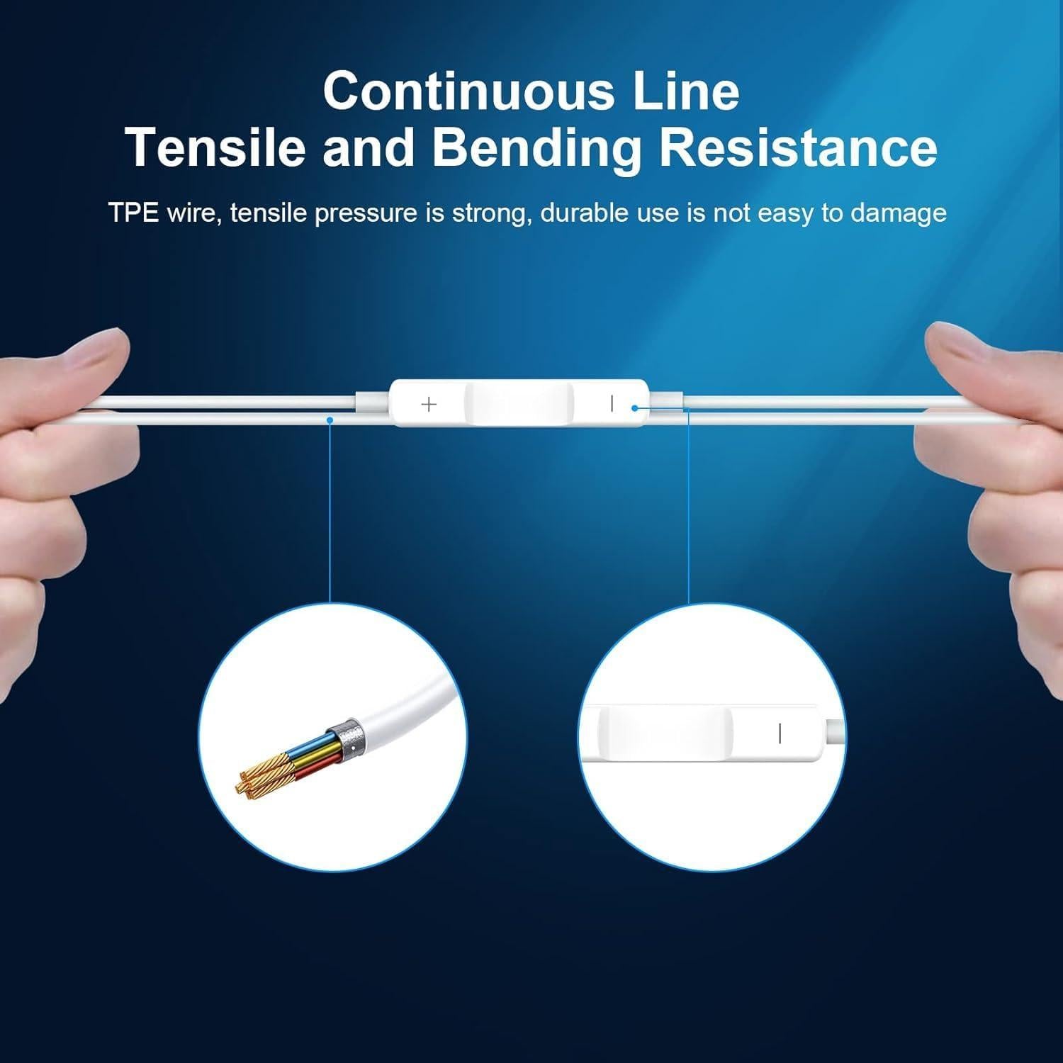 Auriculares con cable Everdigi Lightning con micrófono y control