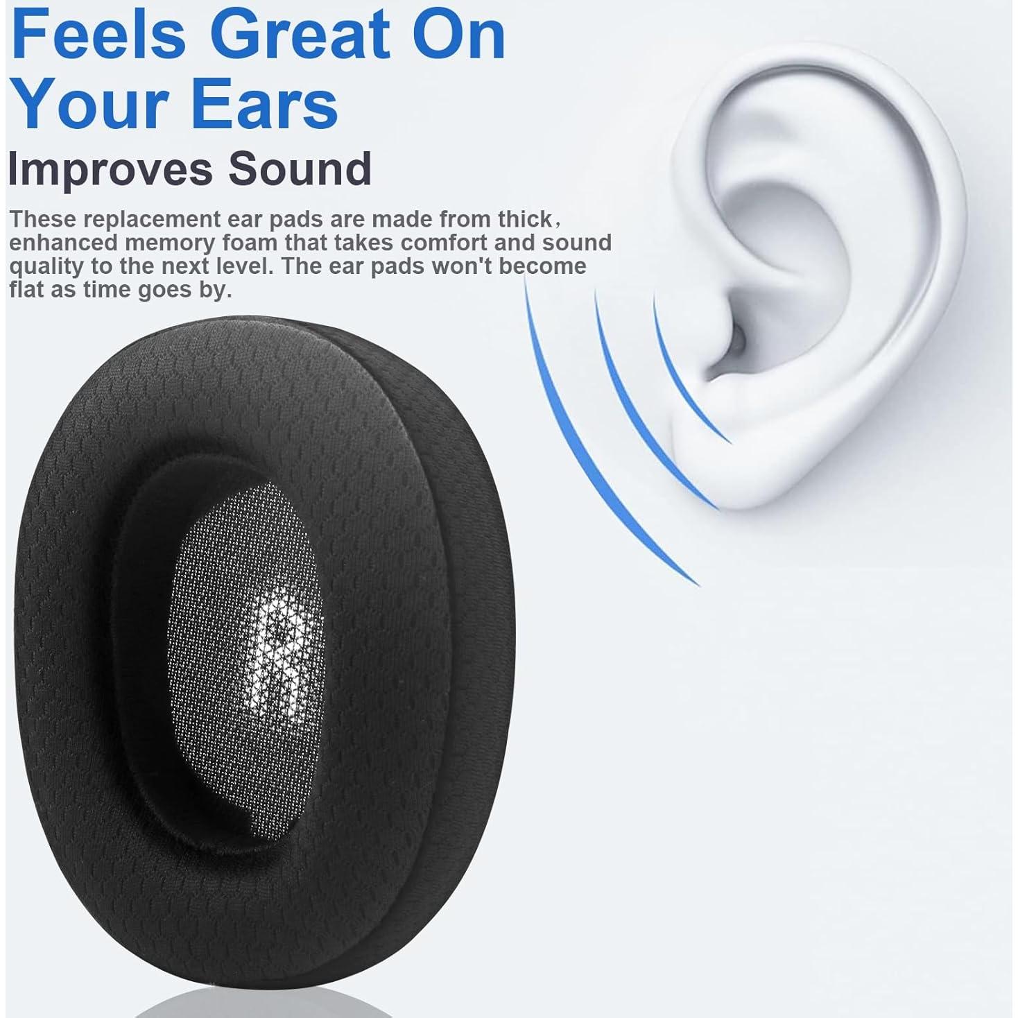 Almohadillas de Reemplazo JBL E55BT - Tela Mesh y Espuma Memoria