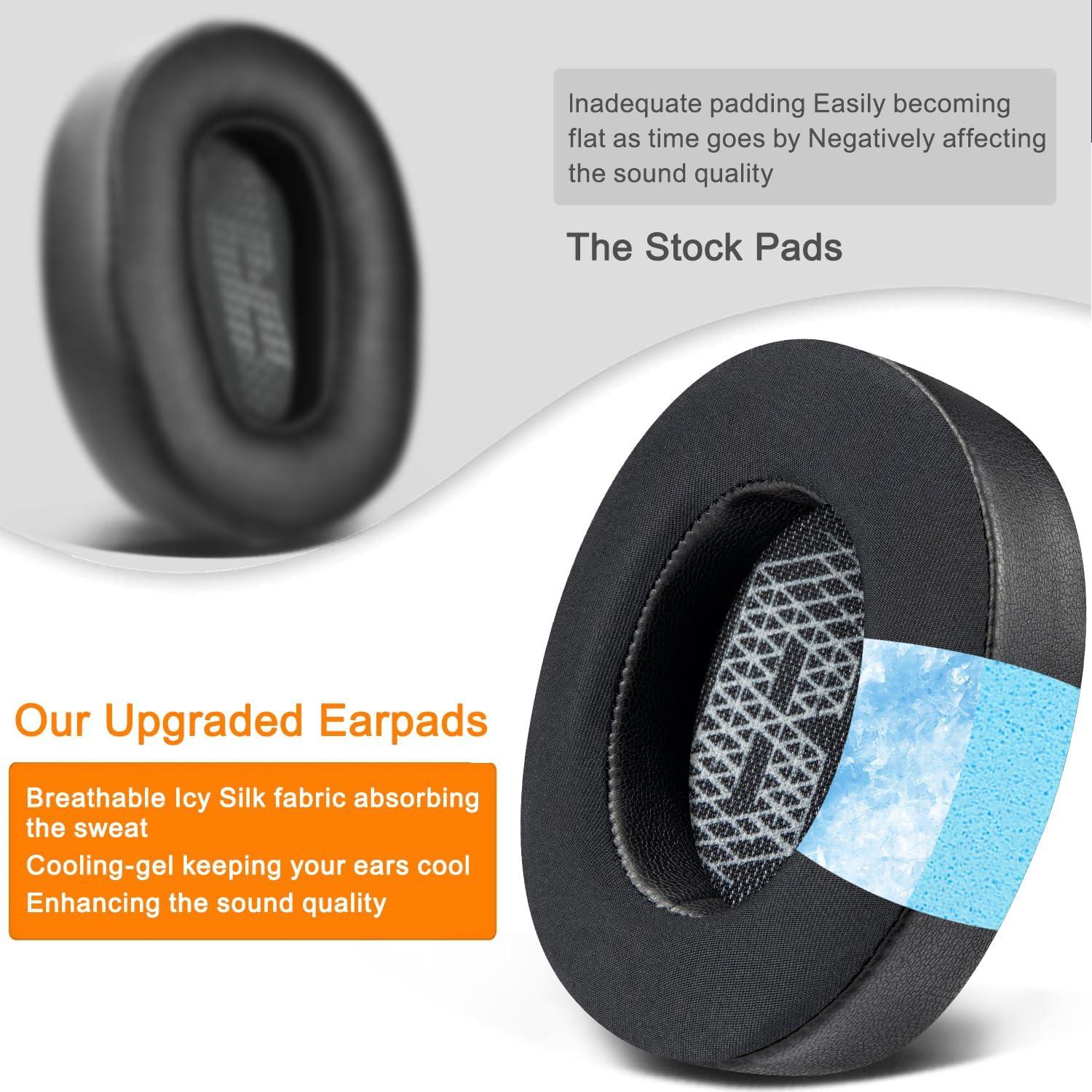 Almohadillas de Gel Refrigerante SOULWIT para JBL Live 500BT - Negro