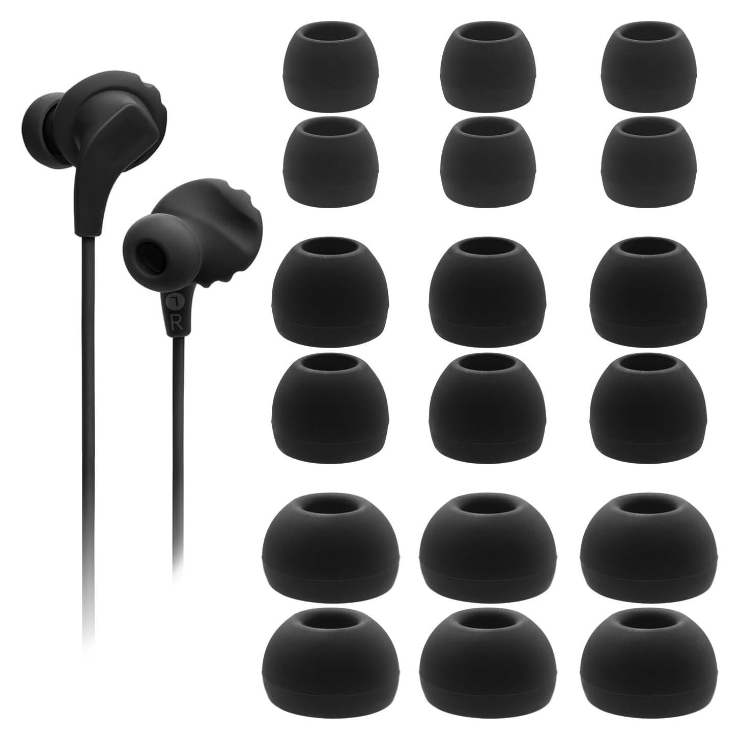 Consejos de Reemplazo para Auriculares JBL Endurance Run 2 - 9 Pares Silicona Suave