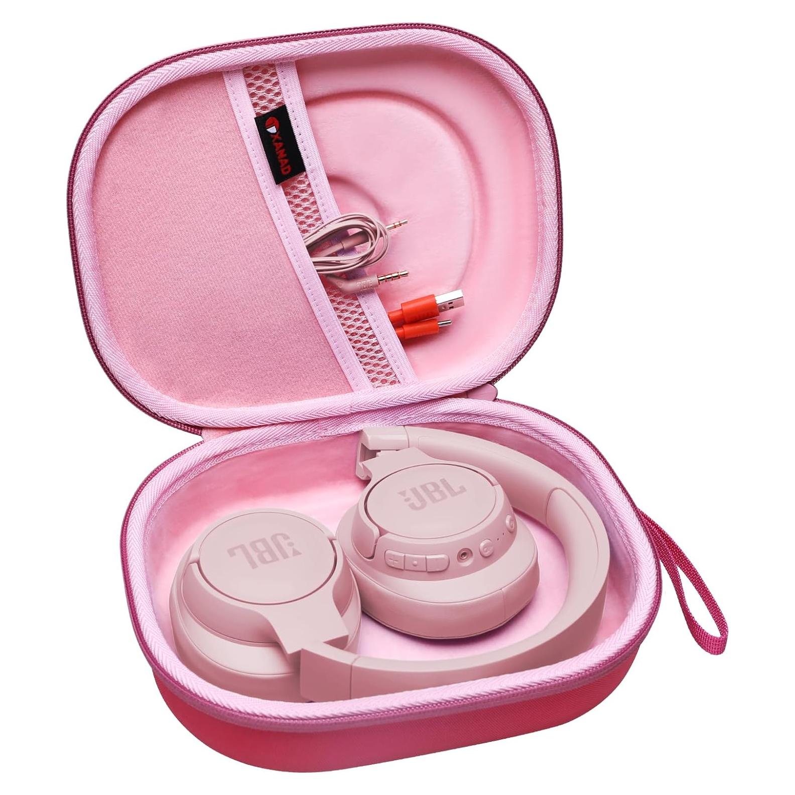 Funda Dura XANAD Rosa para Auriculares JBL Live y Tune