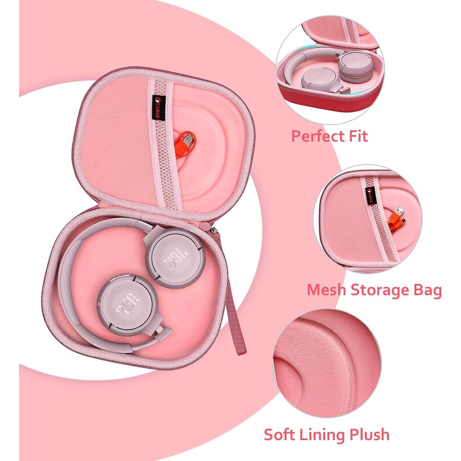 Funda Dura XANAD Rosa para Auriculares JBL Live y Tune