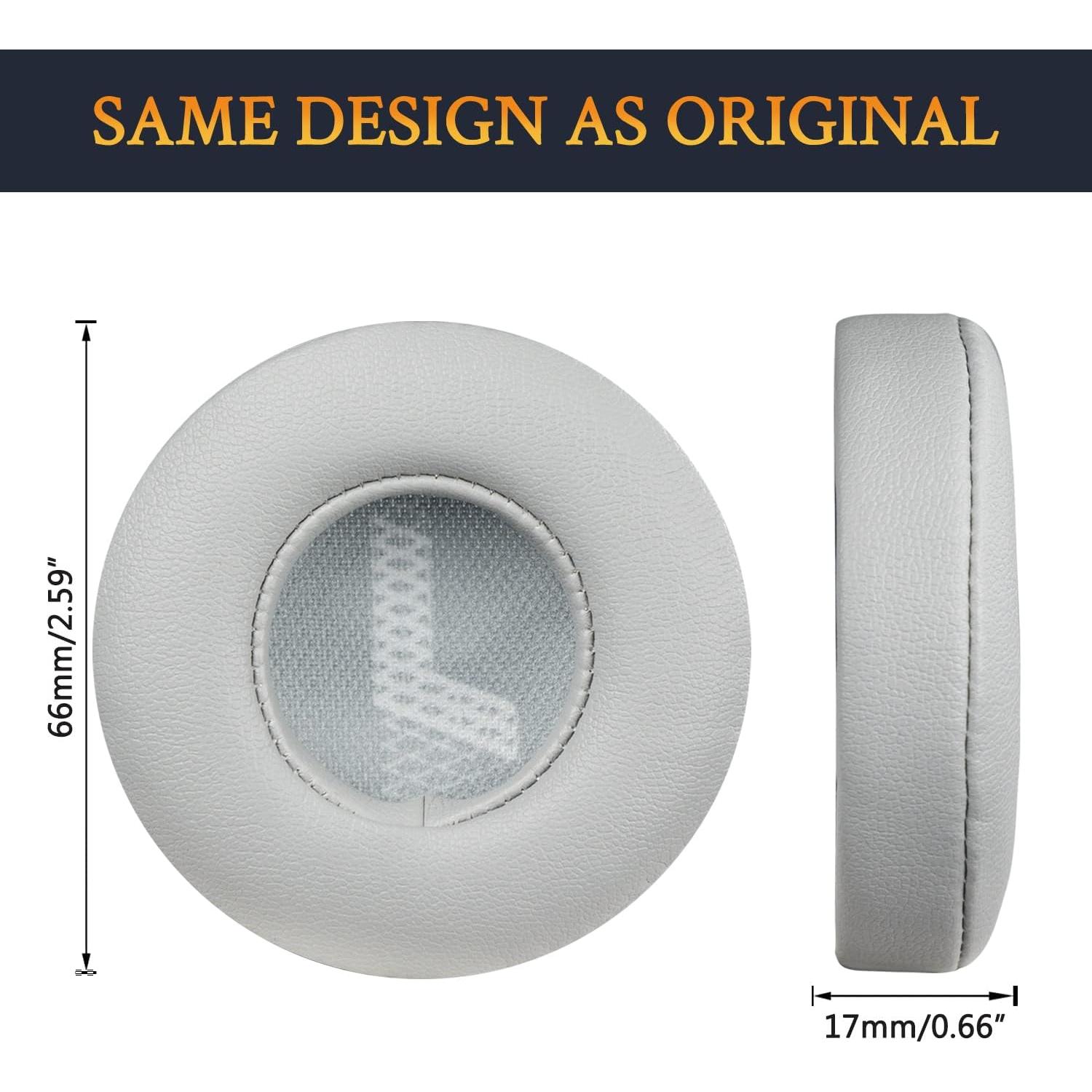 Almohadillas de Repuesto SOULWIT para JBL Live 400BT - Gris