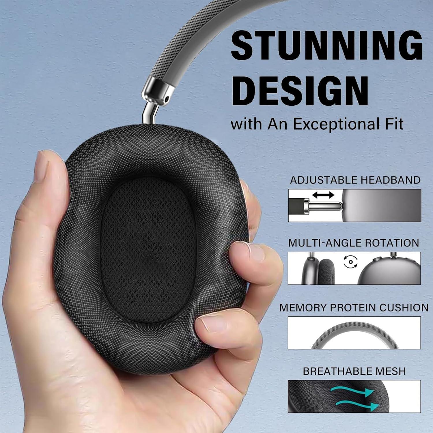 Auriculares Inalámbricos Bluetooth 5.3 con Cancelación de Ruido - Negro