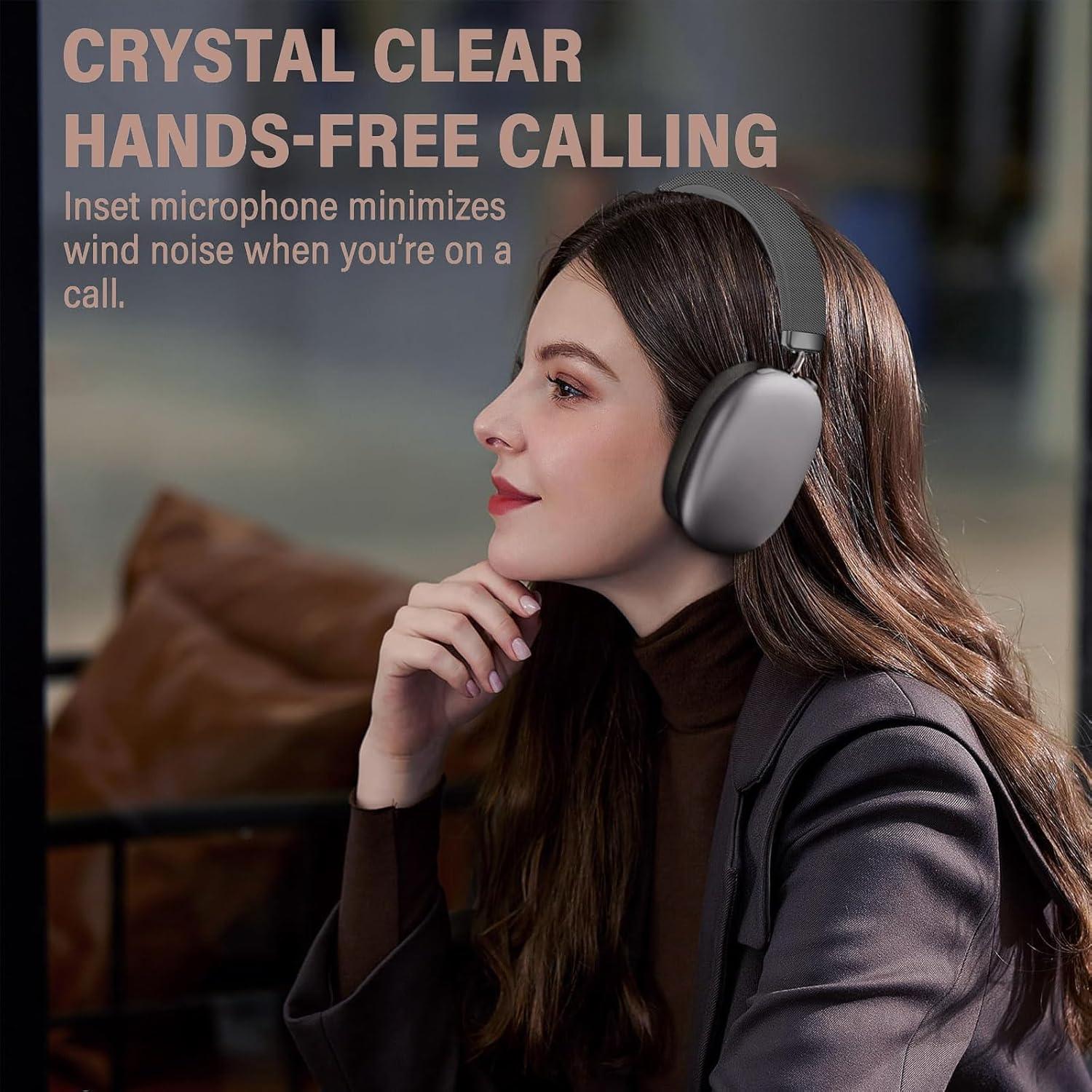 Auriculares Inalámbricos Bluetooth 5.3 con Cancelación de Ruido - Negro