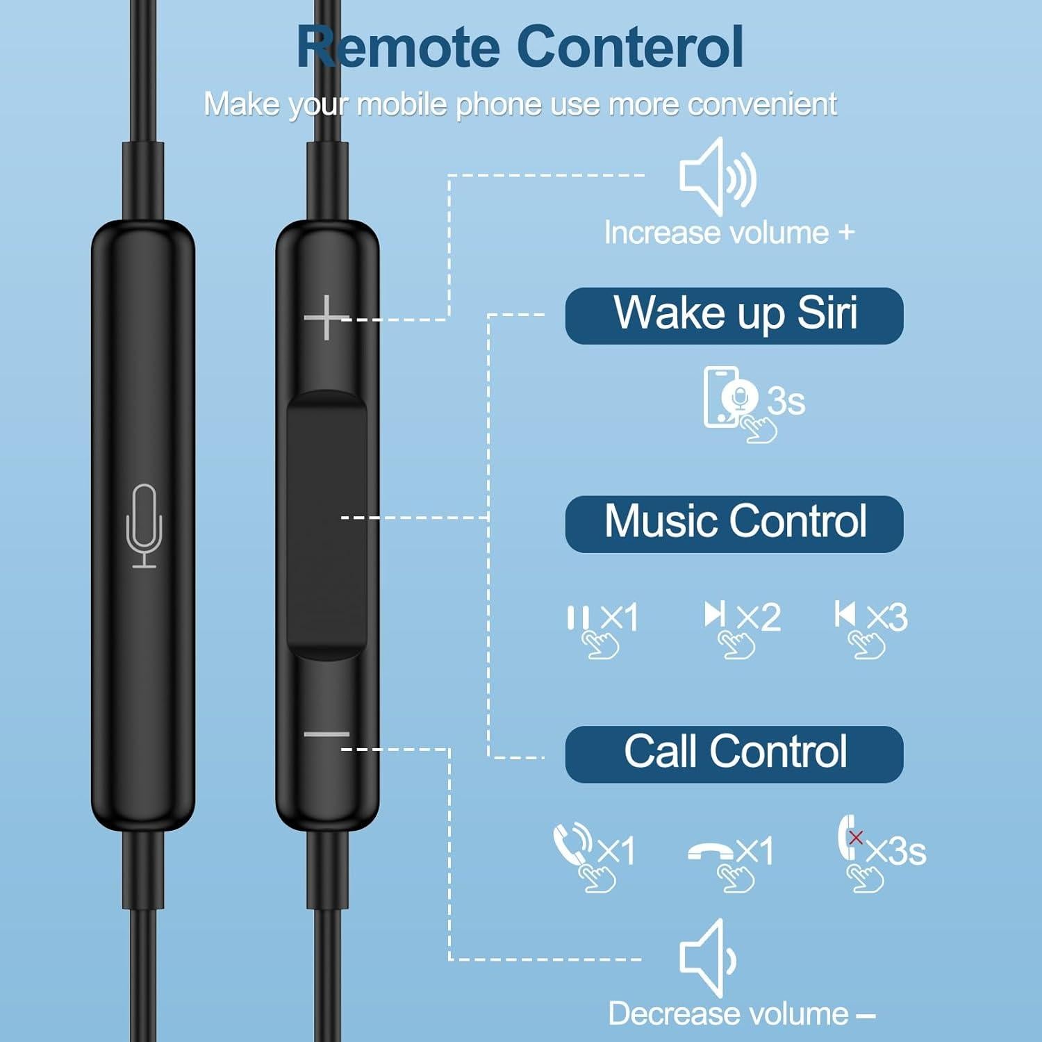 Auriculares USB C Intrauditivos HiFi Samsung iPhone 1m