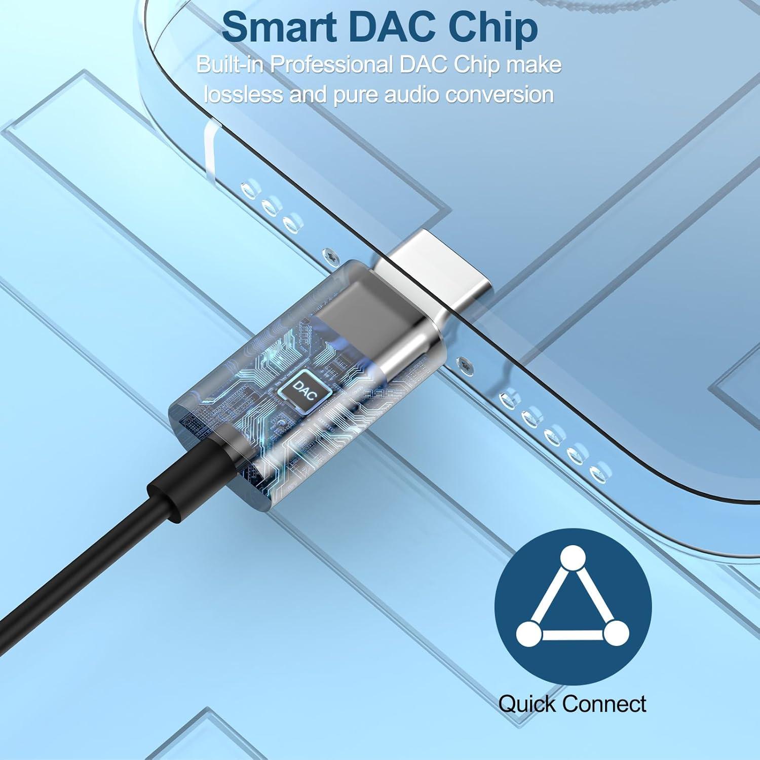 Auriculares USB C Intrauditivos HiFi Samsung iPhone 1m