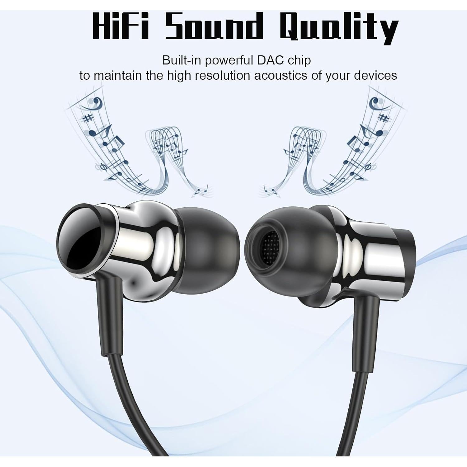 Auriculares USB C BENEWY ME962 In-Ear con Micrófono y Control