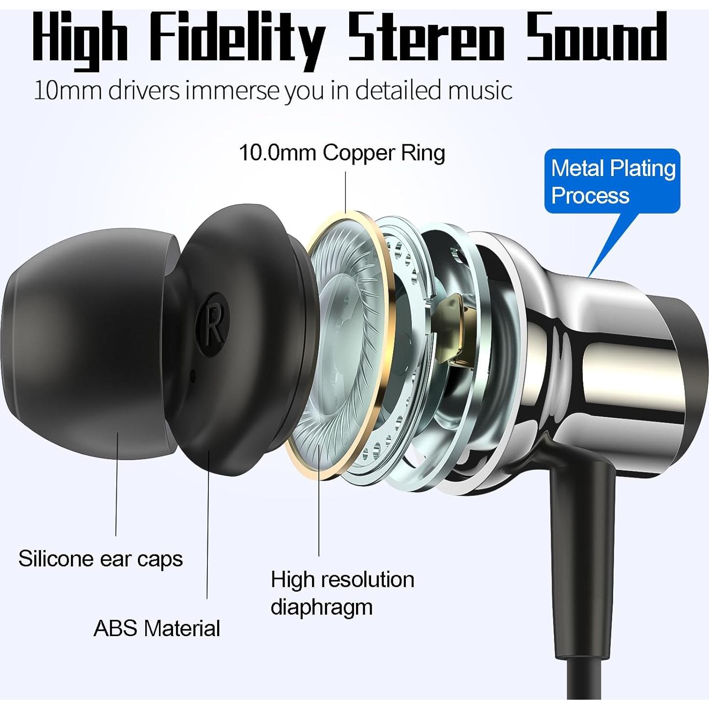 Auriculares USB C BENEWY ME962 In-Ear con Micrófono y Control