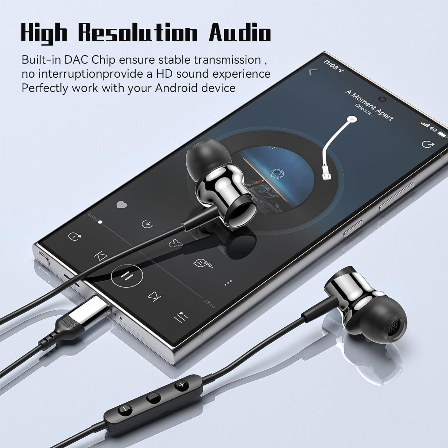 Auriculares USB C BENEWY ME962 In-Ear con Micrófono y Control