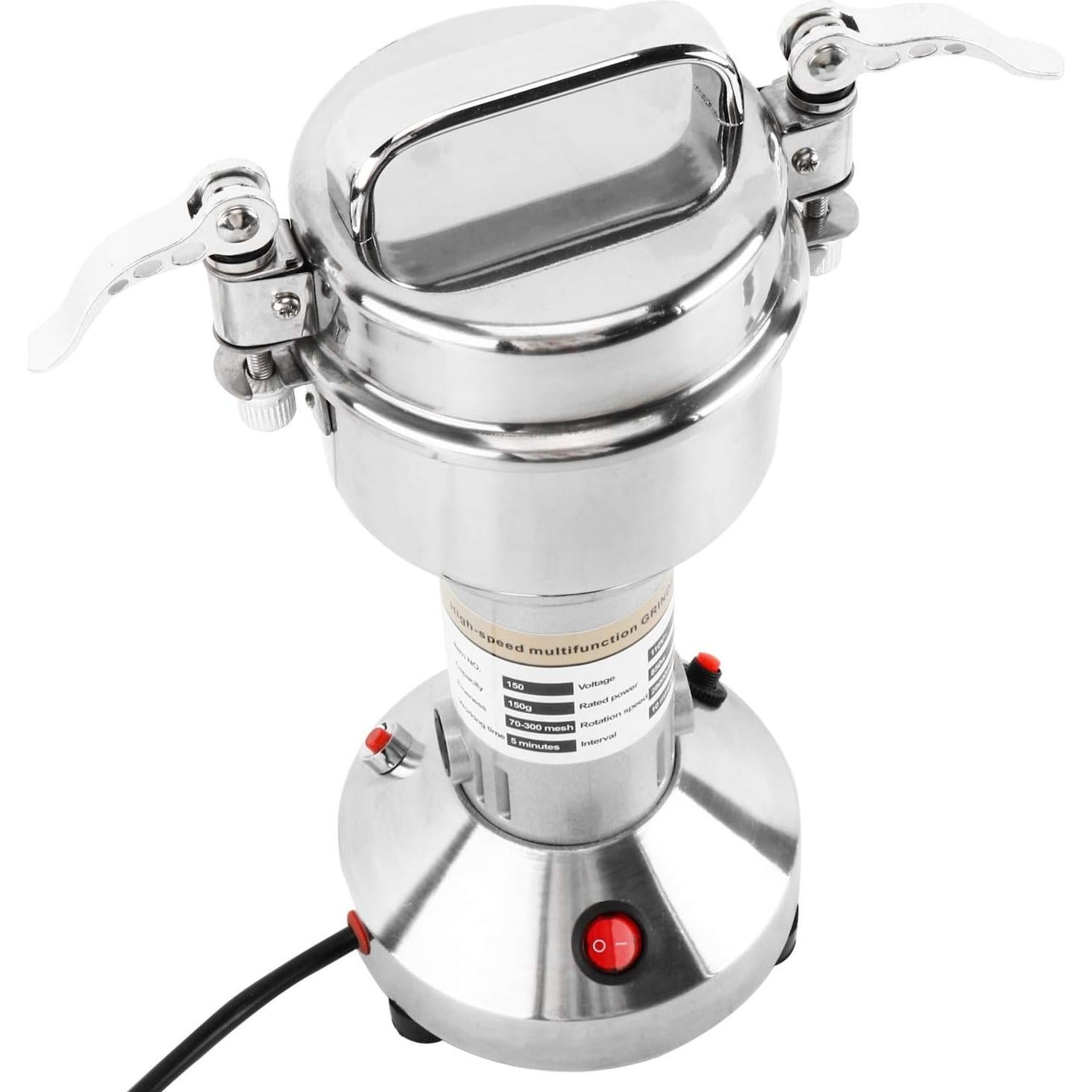 Molinillo Eléctrico de Granos DasMarine 150g 850W Acero Inoxidable