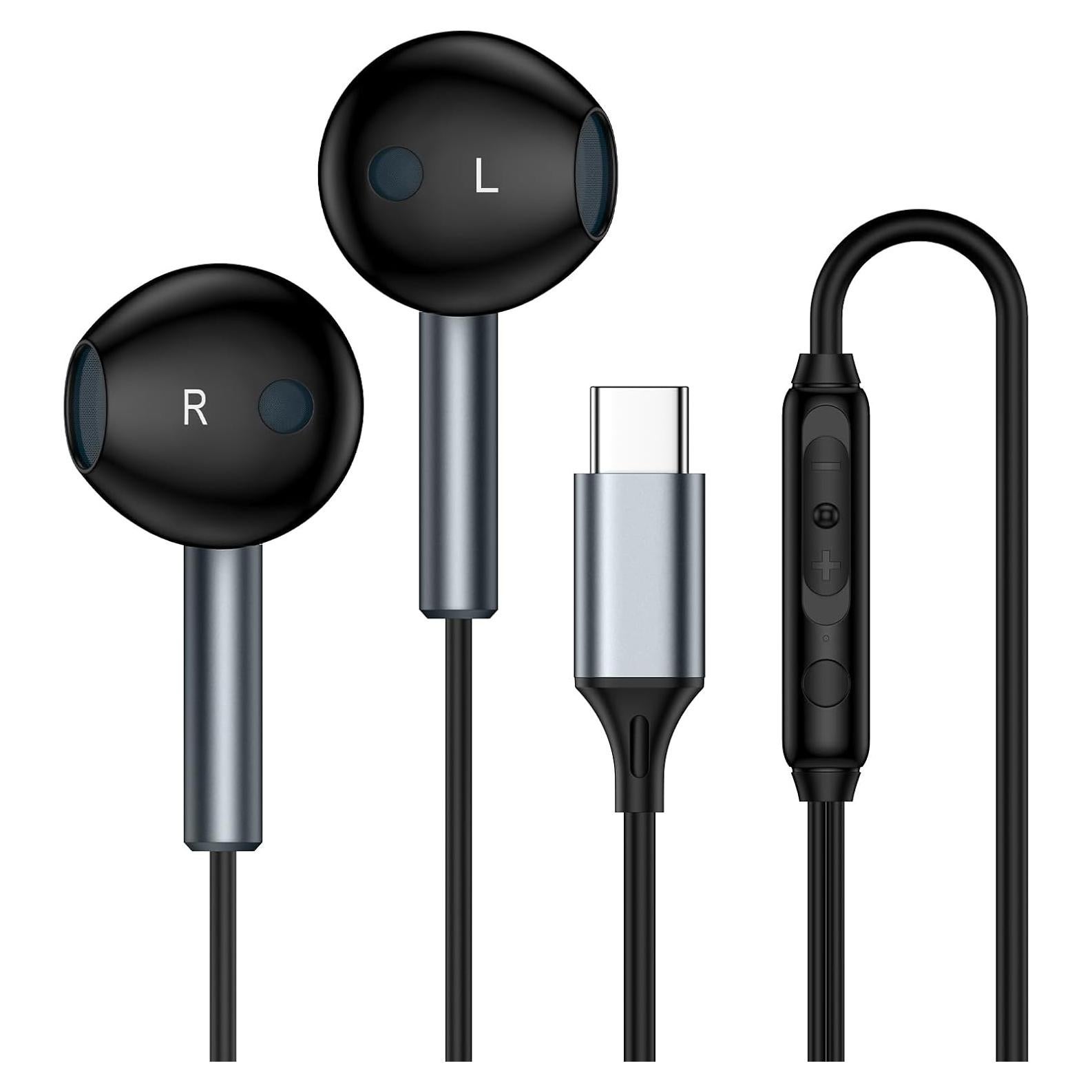 Auriculares USB C Samsung M60 con micrófono 4 pies Negro