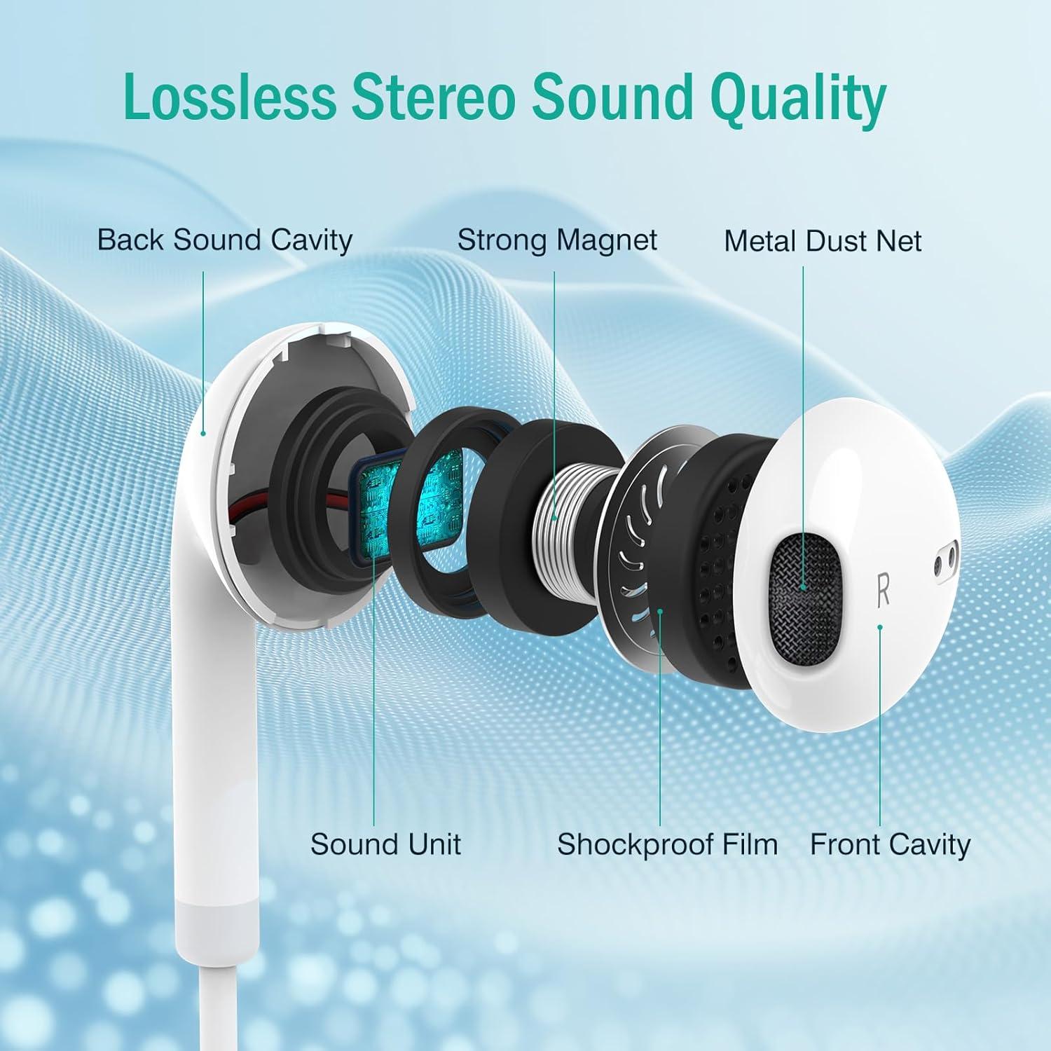 Auriculares USB C NC-R06 Dongguan - Micrófono y Control Volumen