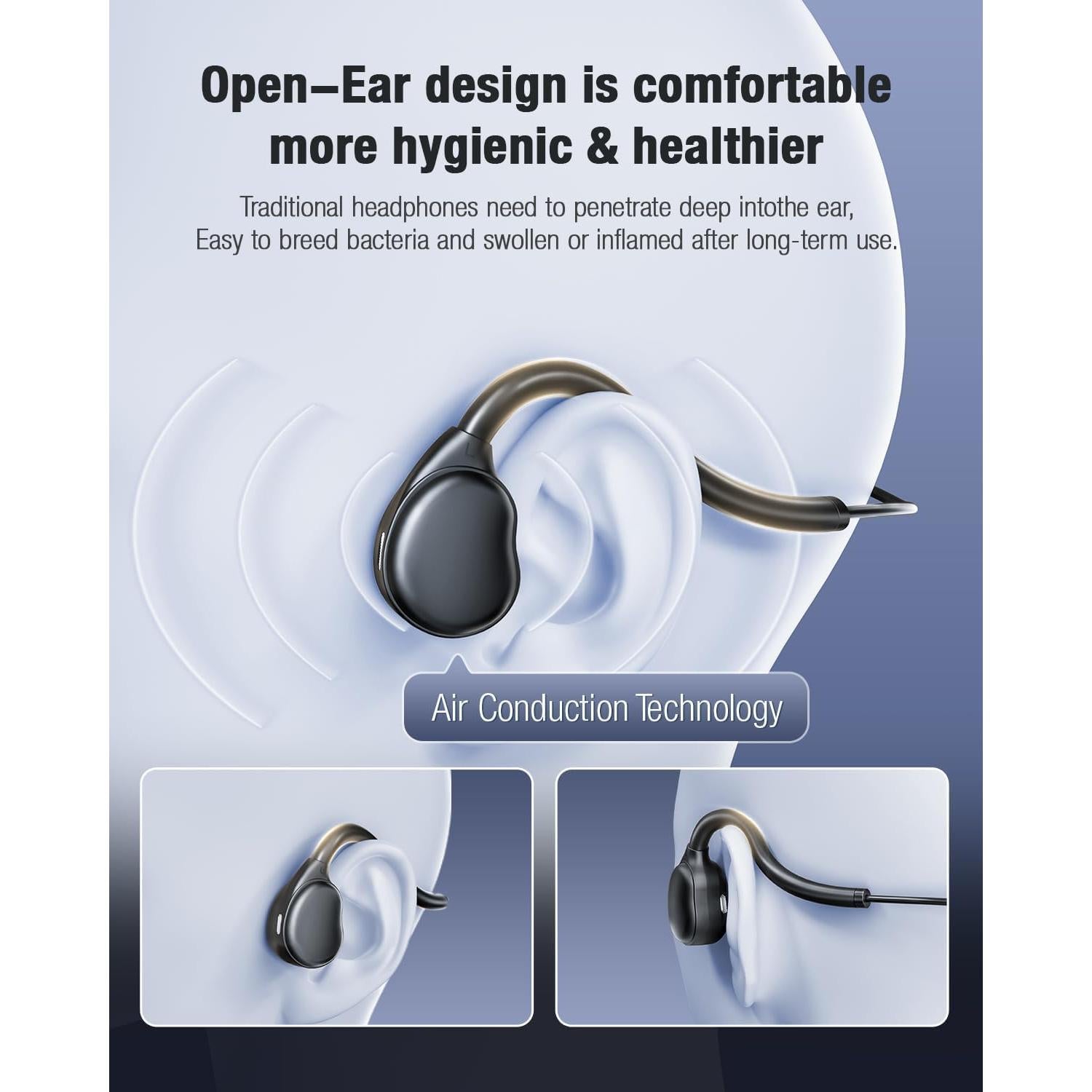 Auriculares con cable USB-C QOEKUEY H20 - Sonido Premium