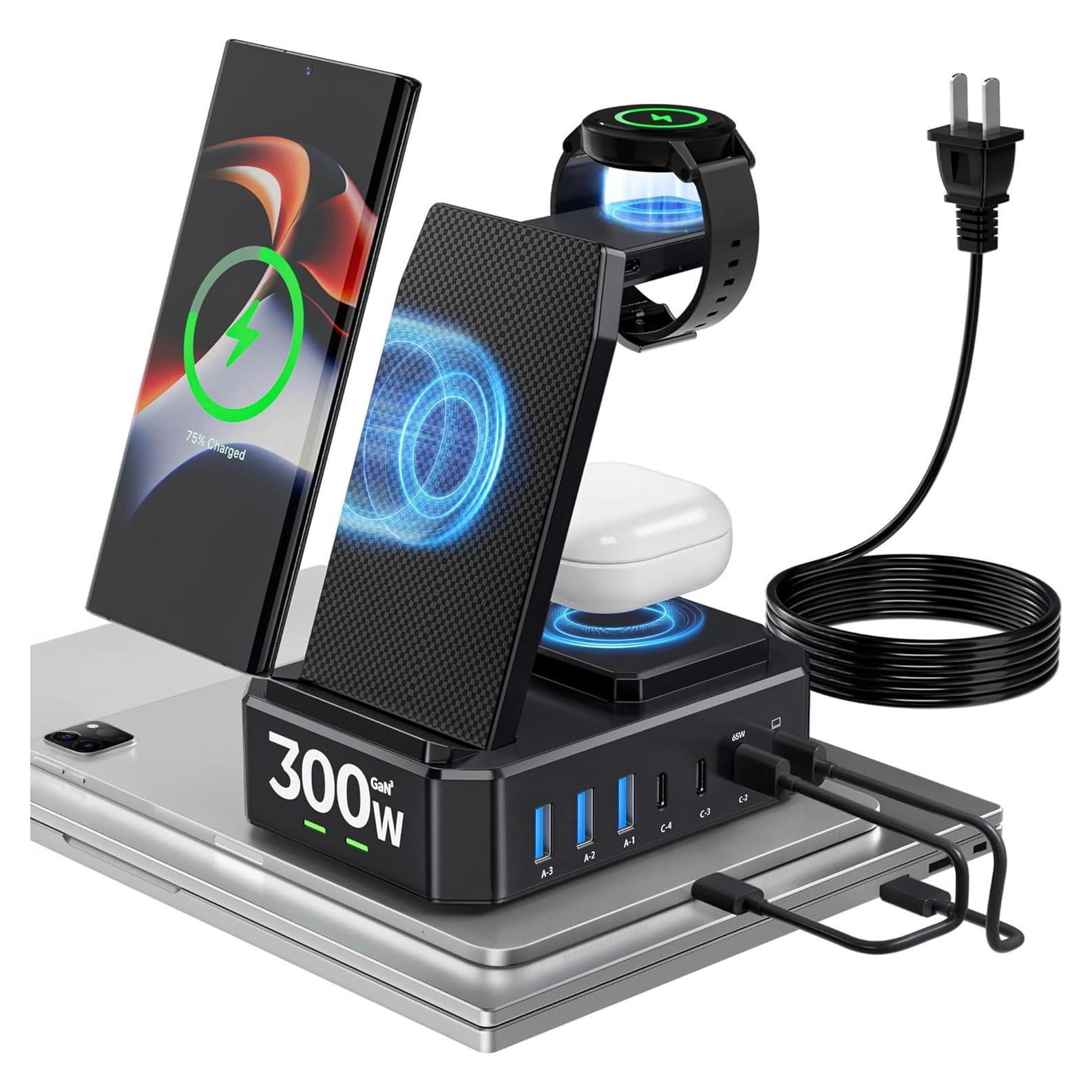 Cargador Inalámbrico 10 en 1 Zutspzss para Samsung 300W