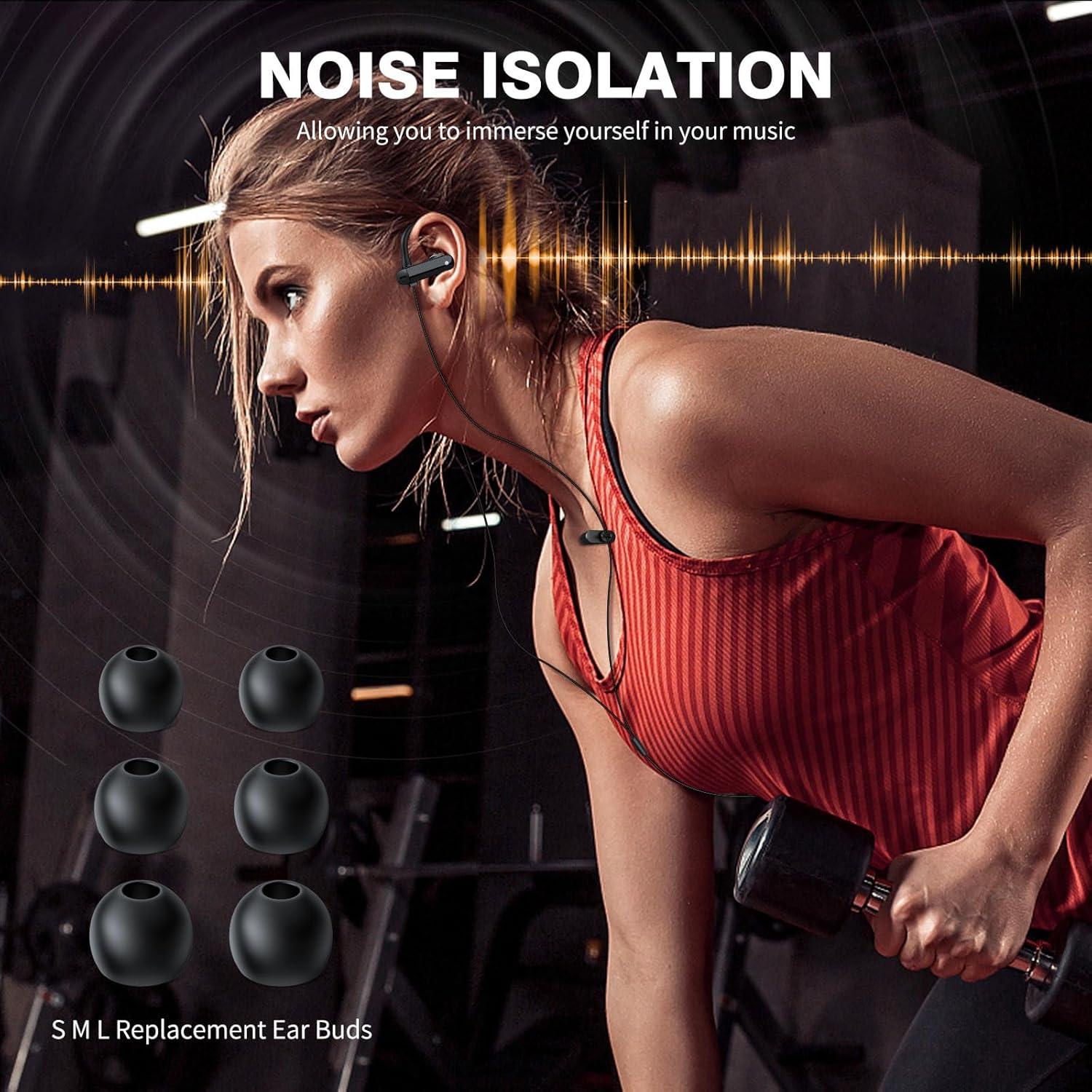 Auriculares USB C HGCXING con gancho deportivo y micrófono