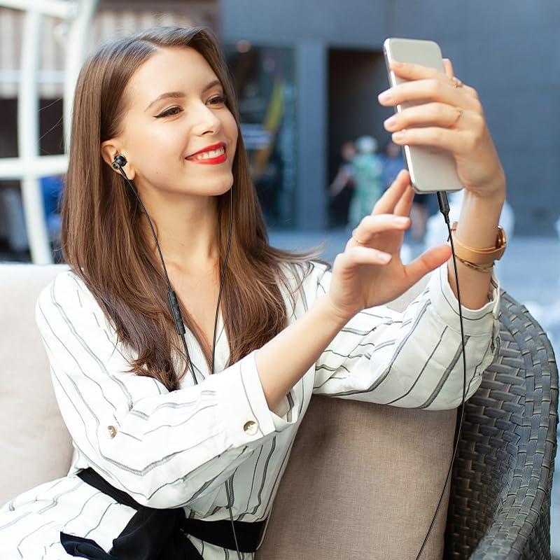 Auriculares USB C ACANDYA HiFi Estéreo con Micrófono y Control