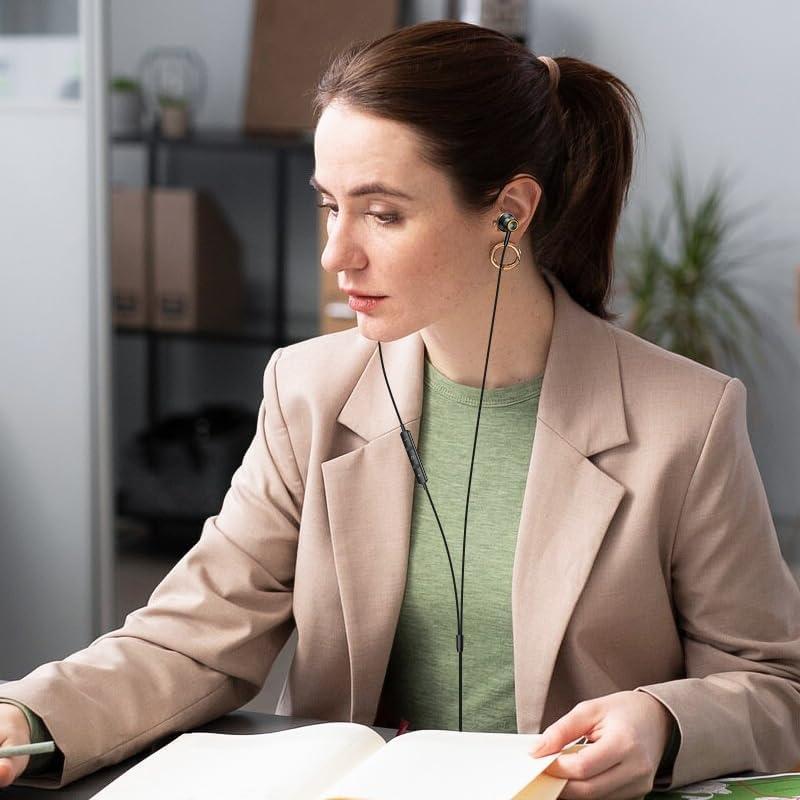 Auriculares USB C ACANDYA HiFi Estéreo con Micrófono y Control