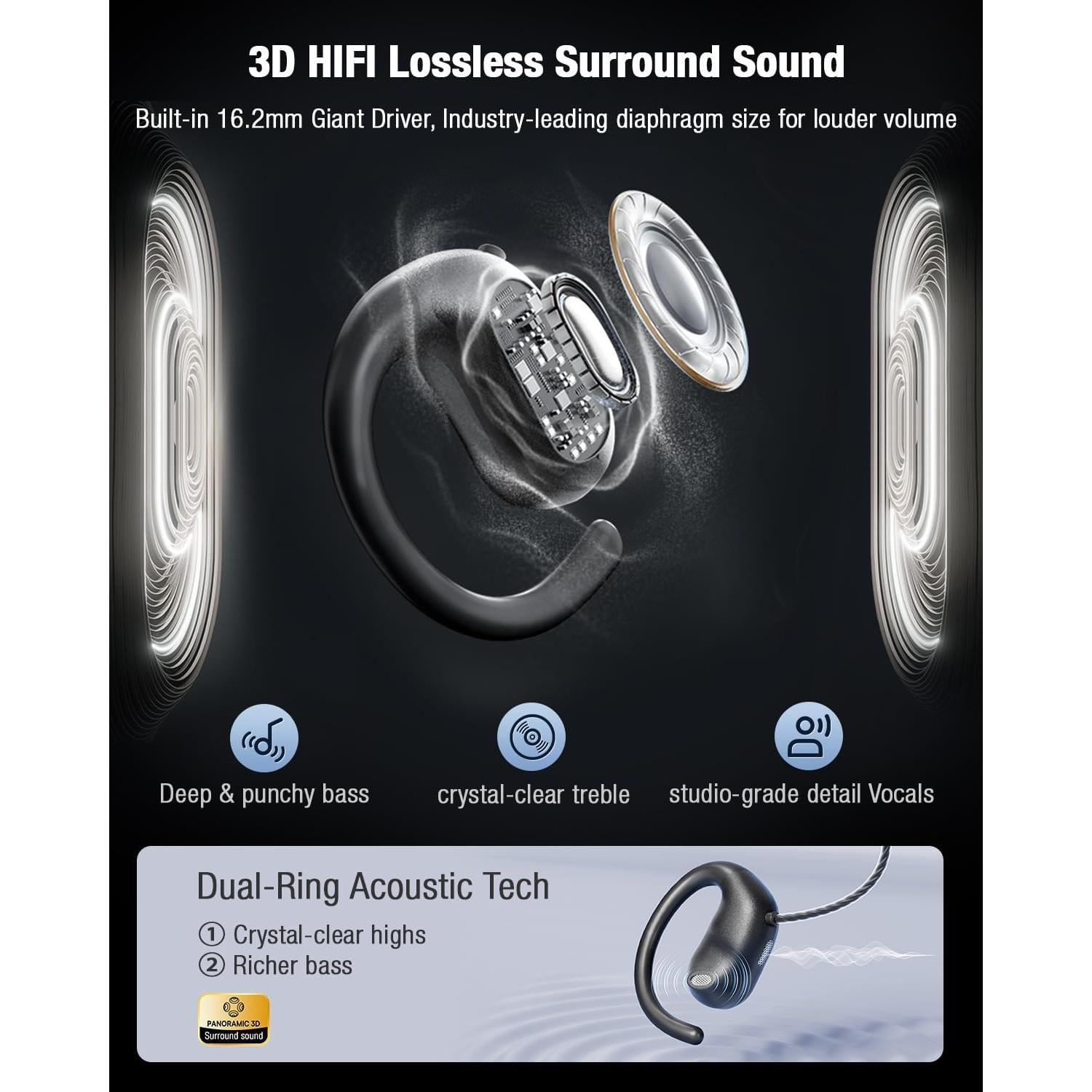 Auriculares con cable QOEKUEY H20 3.5mm USB con micrófono