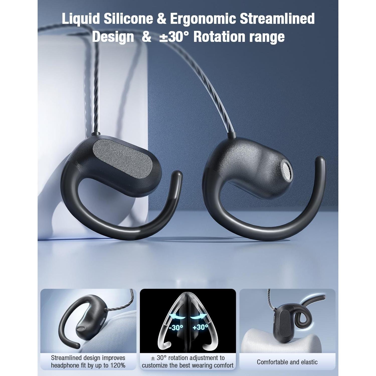 Auriculares con cable QOEKUEY H20 3.5mm USB con micrófono