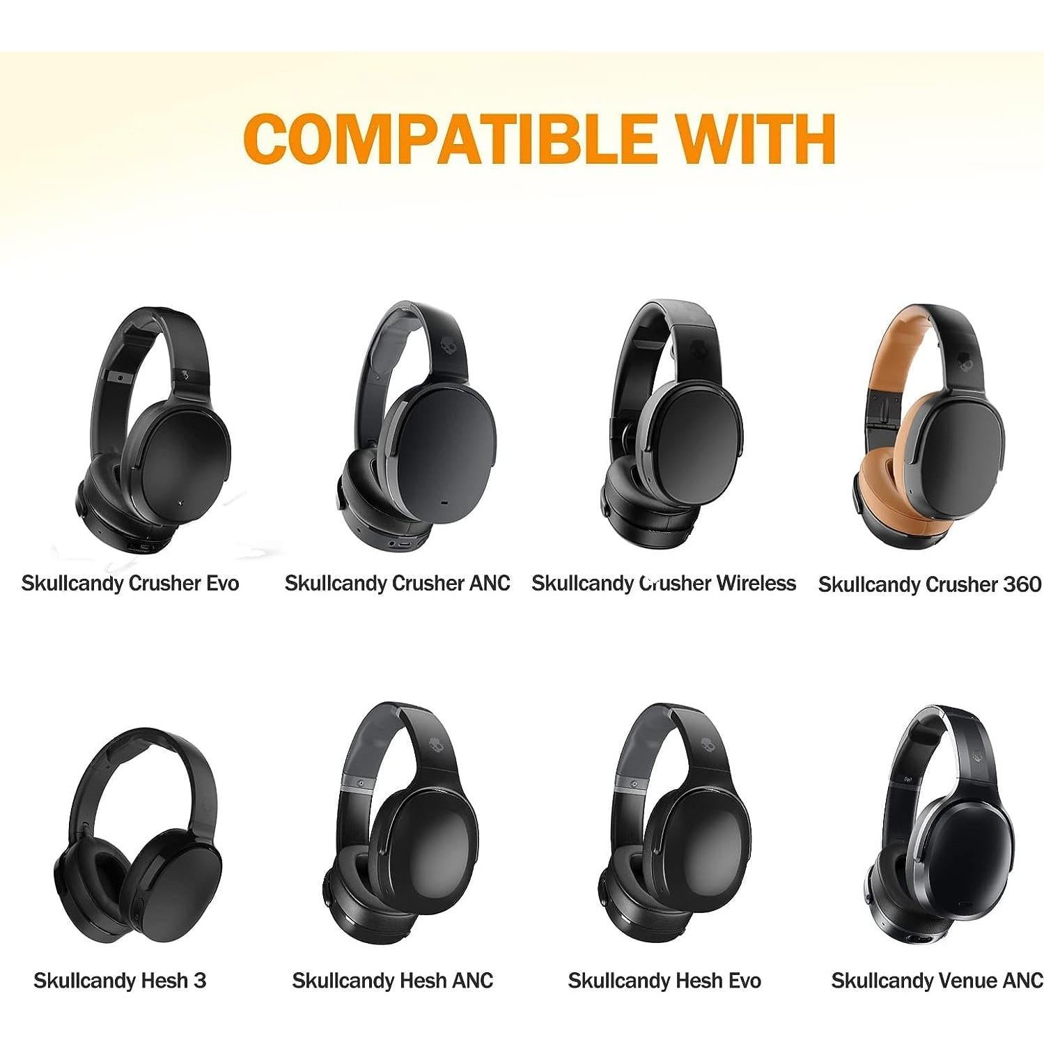 Almohadillas de Reemplazo Skullcandy para Crusher y Hesh ANC - Negro