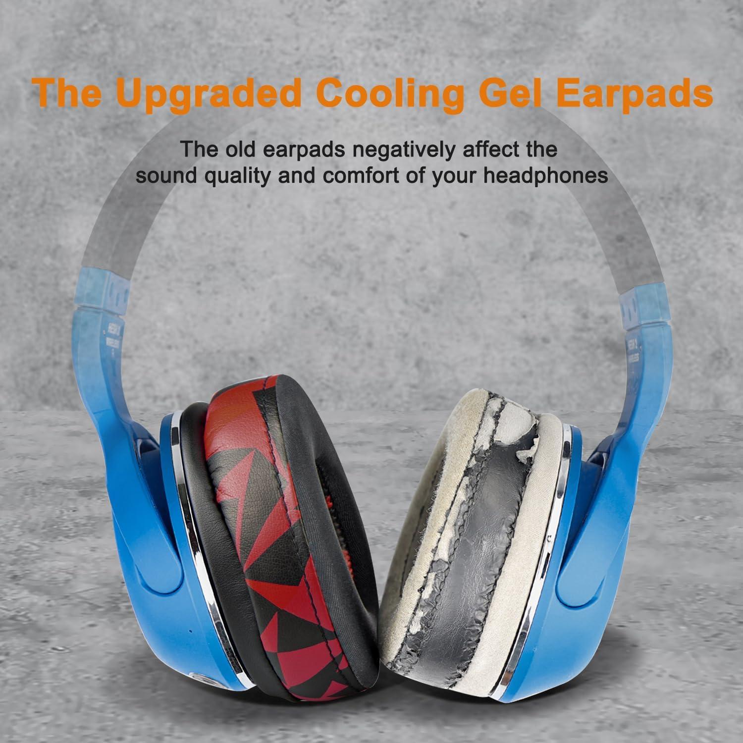 Almohadillas de Gel Refrigerante SOULWIT para Auriculares Hesh 2 - Tormenta Roja