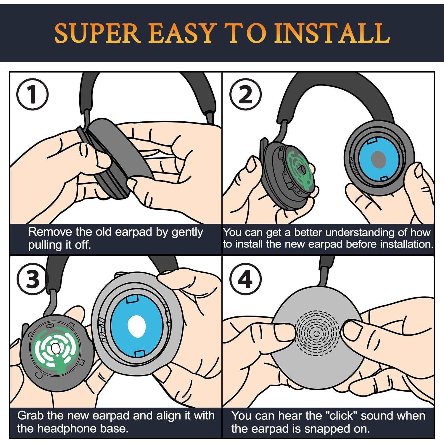 Almohadillas de Gel Refrigerante SOULWIT para Jabra Evolve2 75