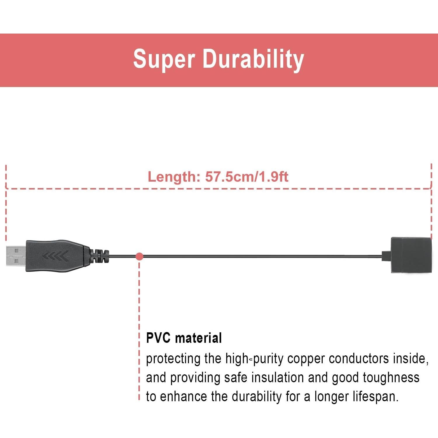 Adaptador USB a RJ9 Weatwo para Auriculares Plantronics Jabra