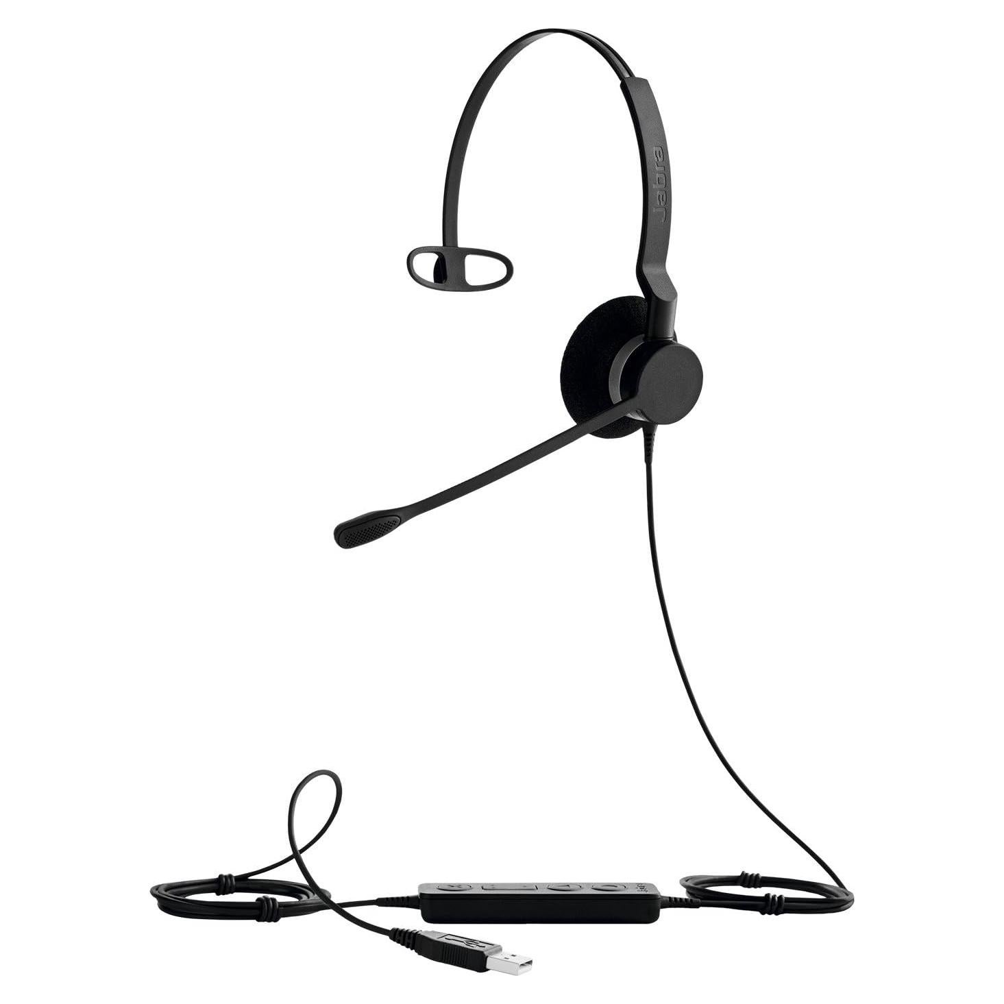 Auricular Jabra BIZ 2300 USB UC Mono con Cancelación de Ruido