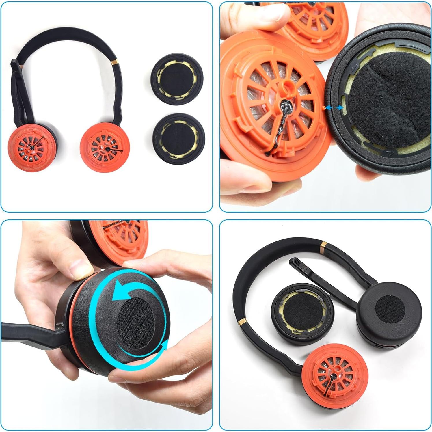 Almohadillas de Reemplazo Jabra Evolve 75 75+ 75 UC 75MS