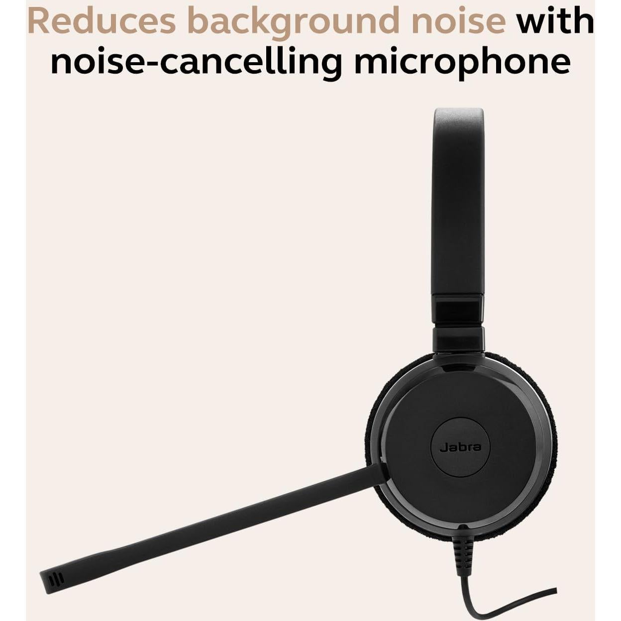 Auricular Jabra Evolve 20 con Cable USB-C/A - Edición 2025 - Negro