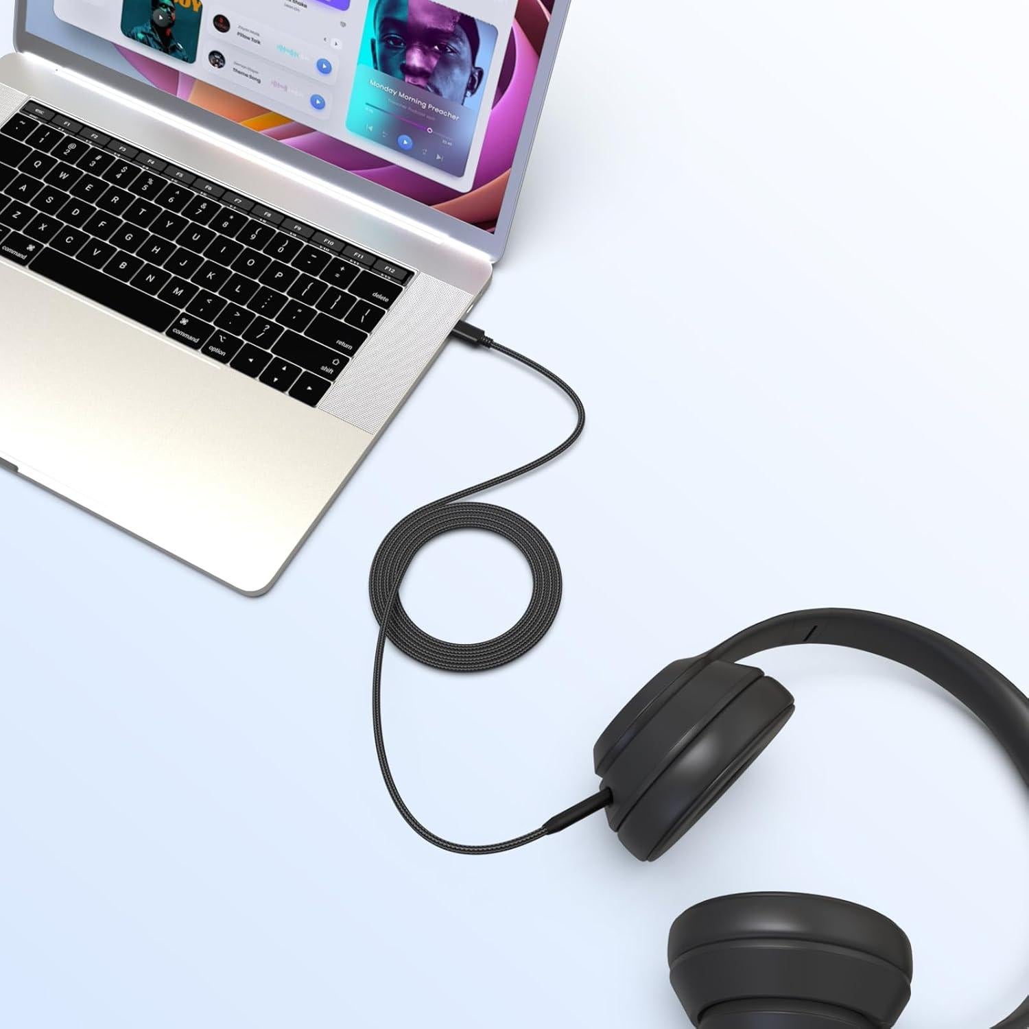 Cable de audio USB C a 2.5mm Toeasor para auriculares Bose