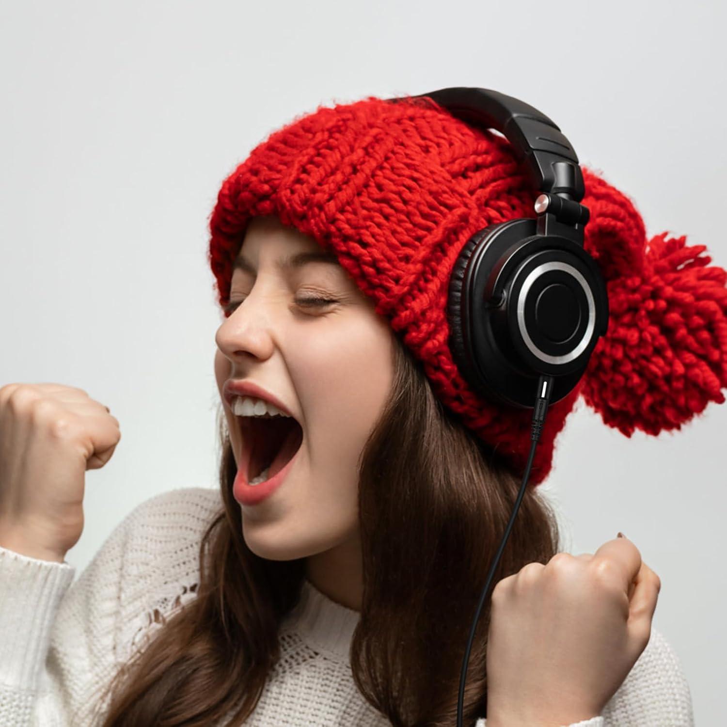 Cable de Reemplazo Zosvoses ATH-M50x 1.52m con Adaptador 6.35mm