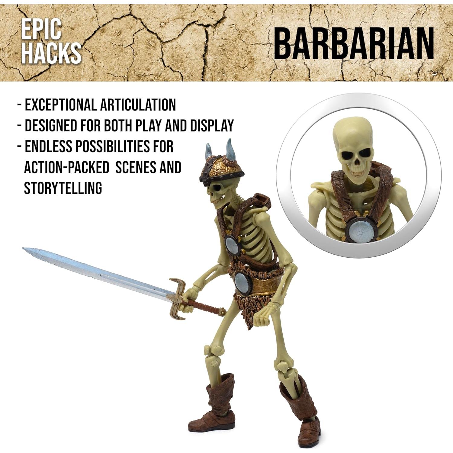 Figura de Acción Boss Fight Studio Esqueleto Bárbaro 1:12