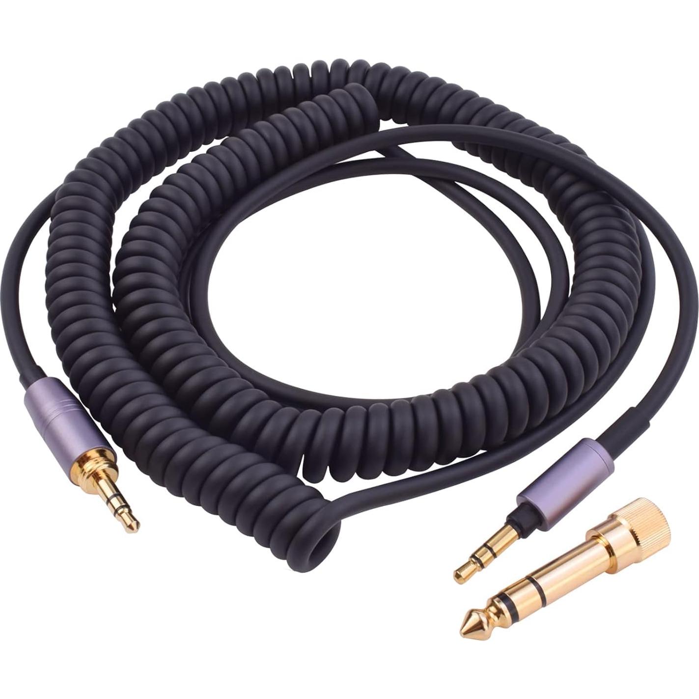 Cable de audio en espiral Hizsoaor 4.27m para Audio Technica