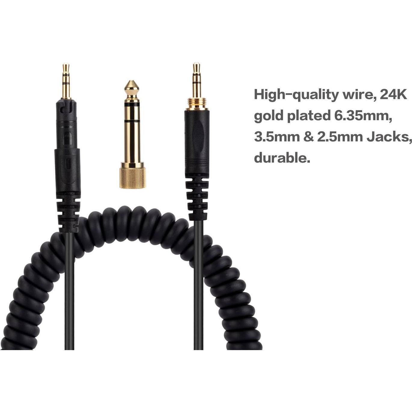 Cable de Audio Reemplazo Uncle Light para Audio Technica ATH-M40X M50X M70X 1.4m