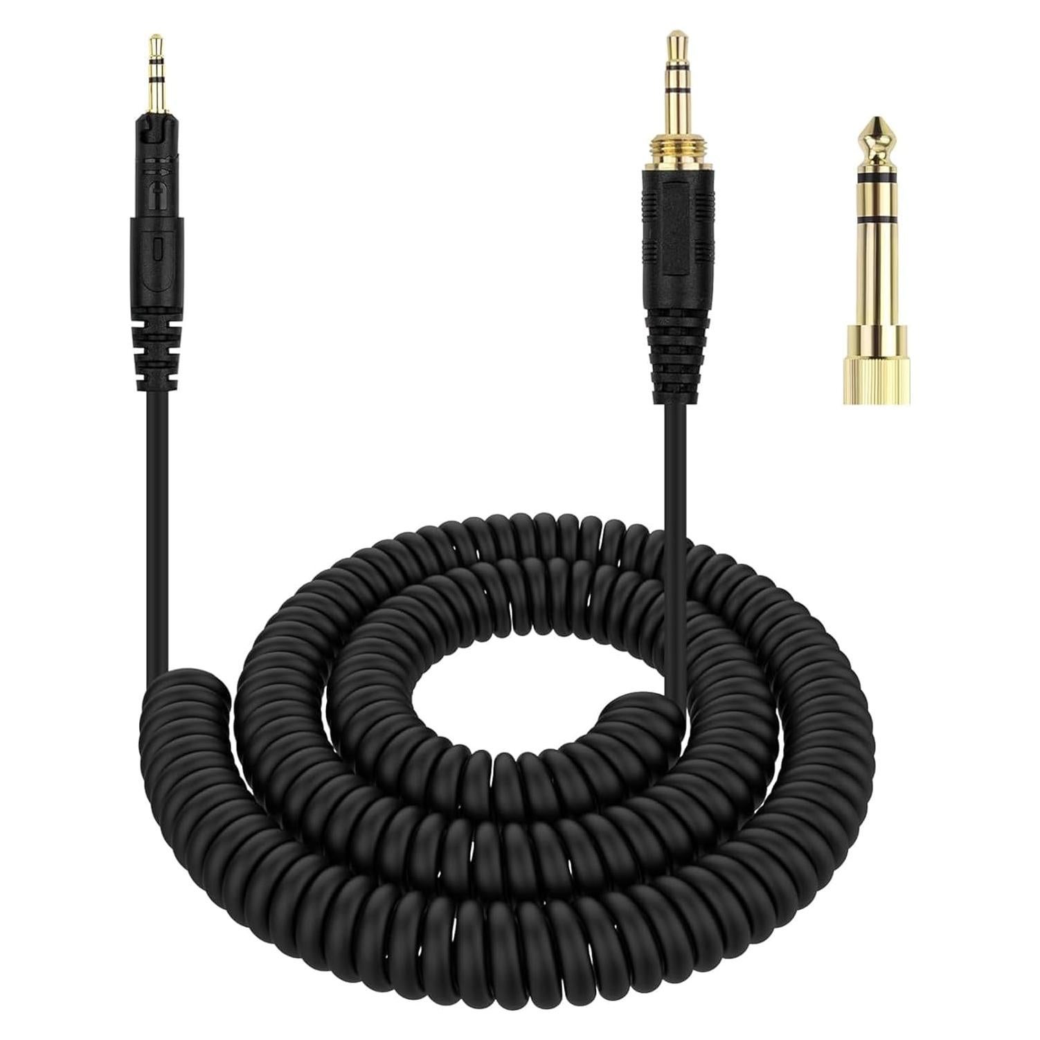 Cable de audio en espiral 2.5mm a 3.5mm Audio Technica