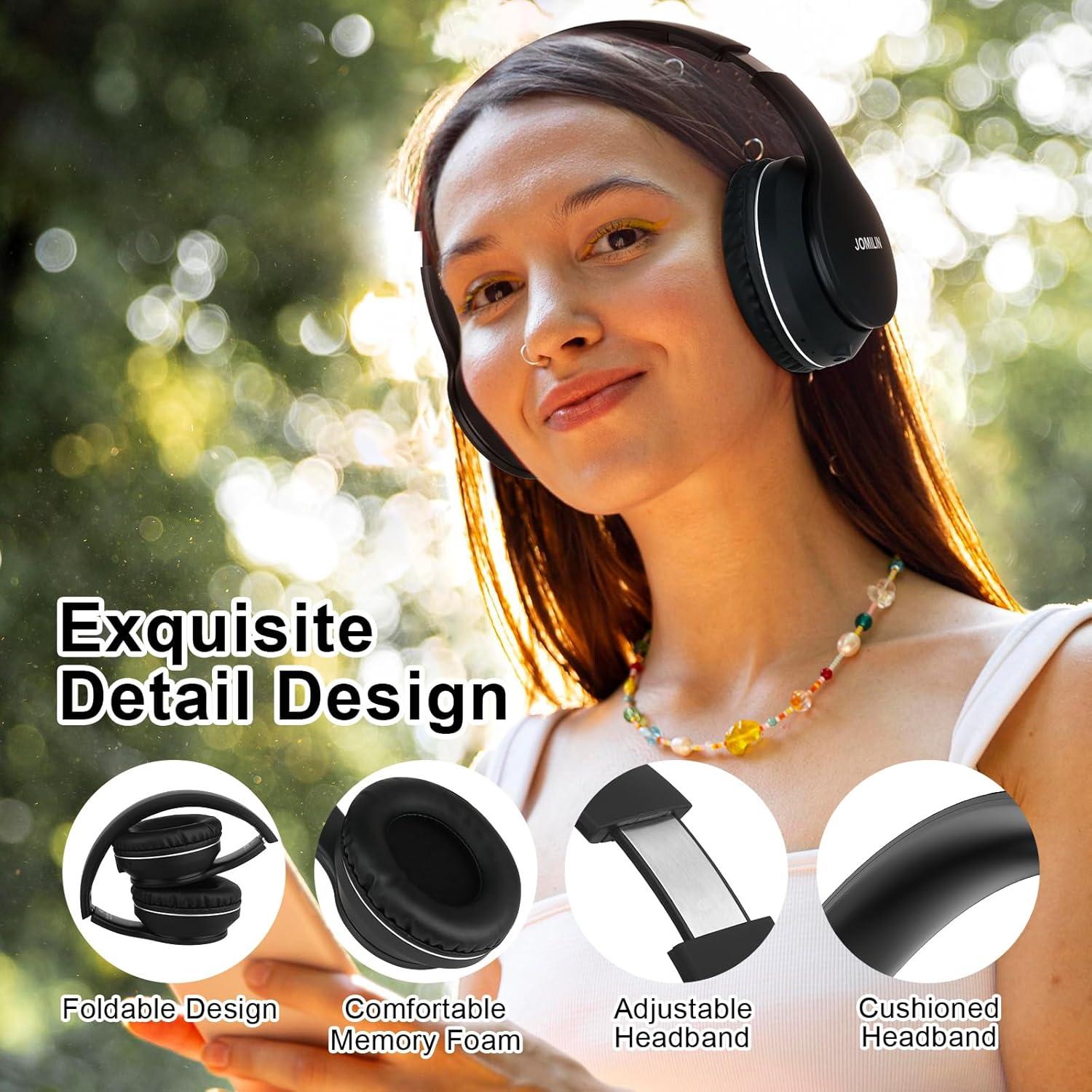 Auriculares Inalámbricos JOMILIN B9 Hi-Fi 60h Negro