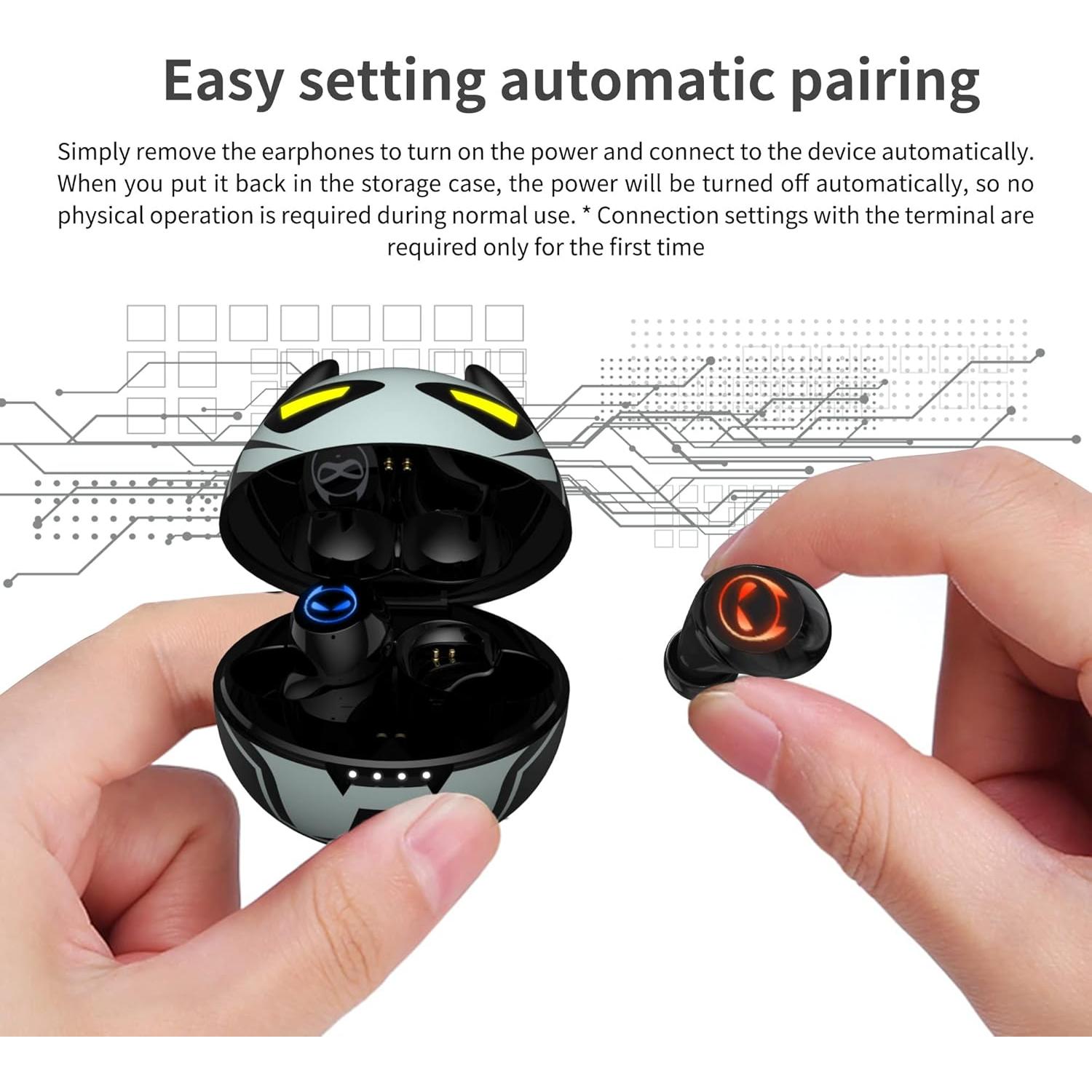 Auriculares Inalámbricos AMAFACE Iron Boy Bluetooth 5.0 con Micrófono