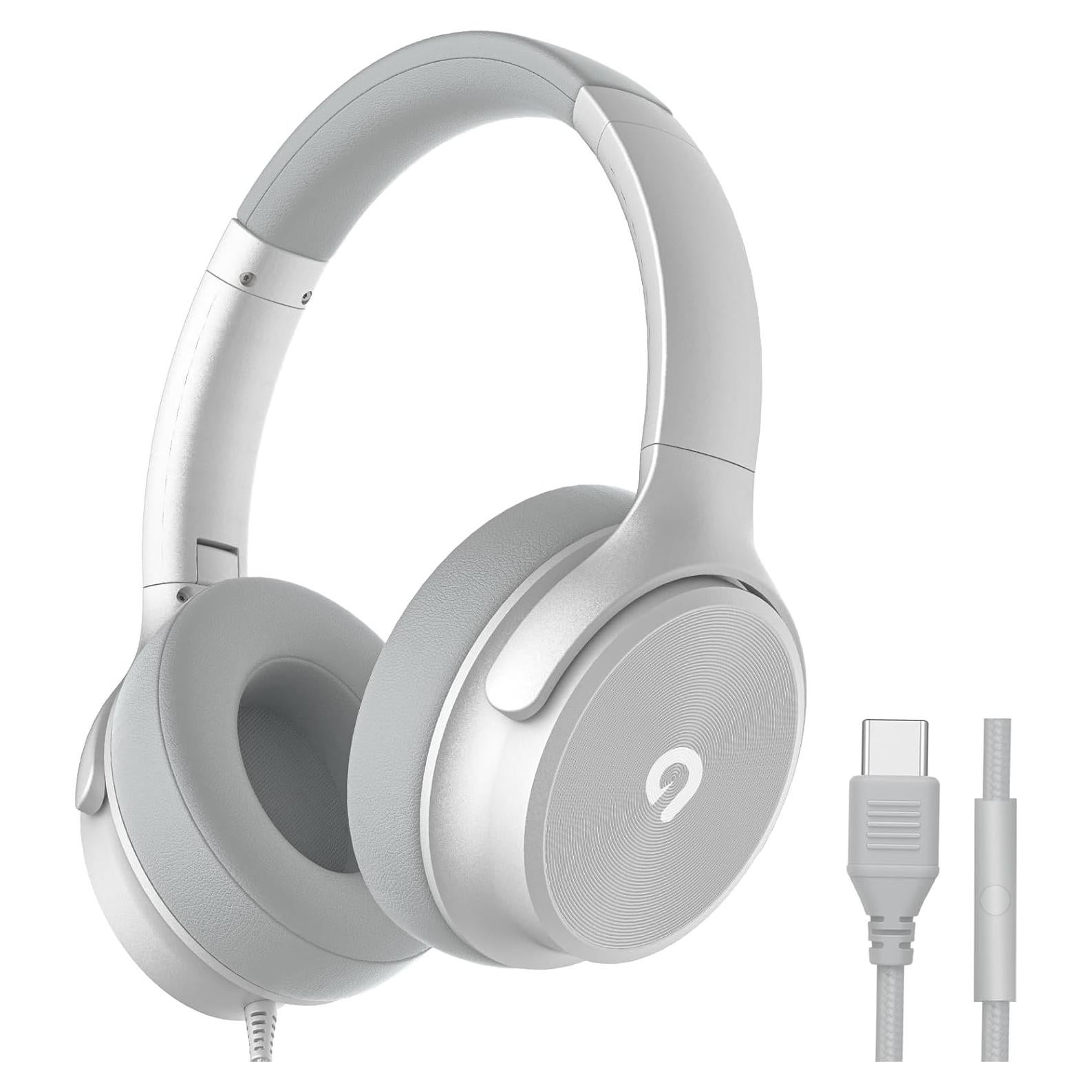 Auriculares USB-C Adoope AD1000, sonido Hi-Fi, sobre la oreja