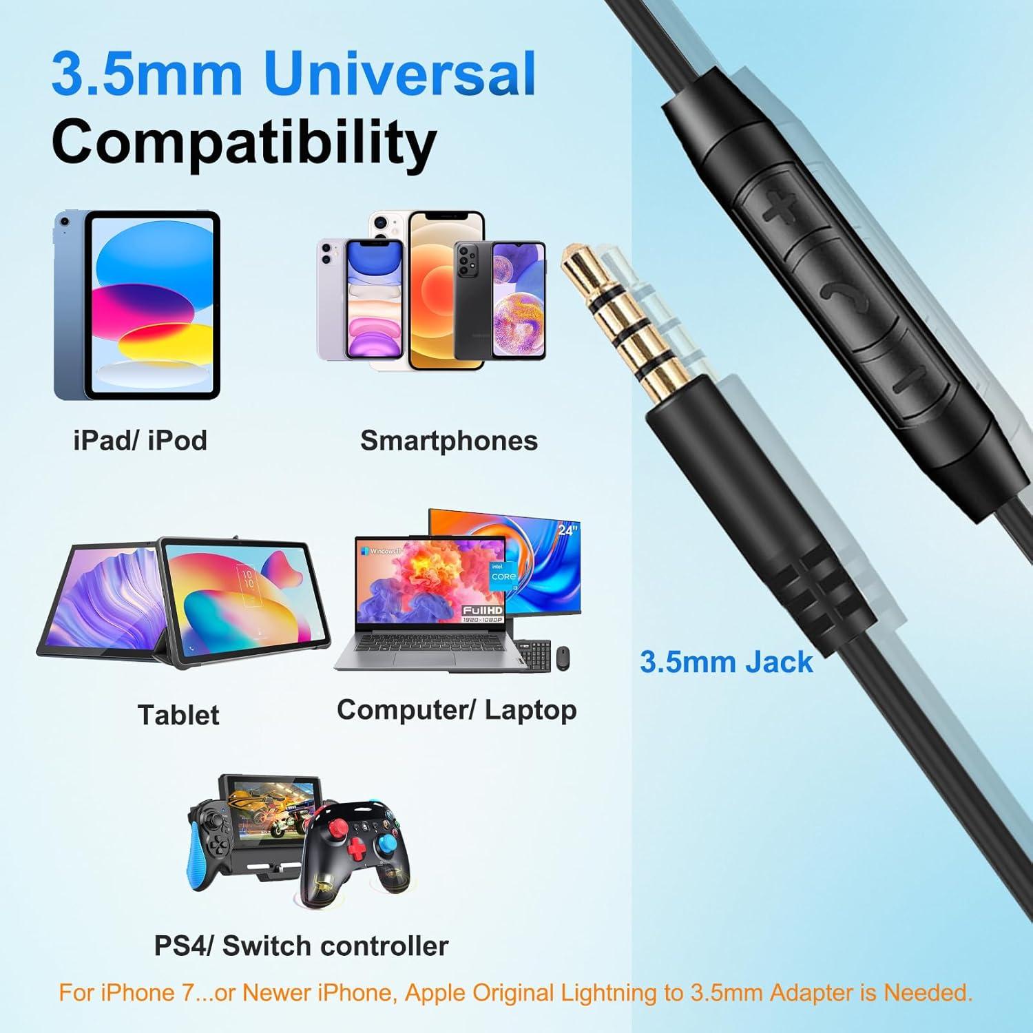 Cable de Audio Aux 3.5mm a 2.5mm Callez para Auriculares Bose y JBL