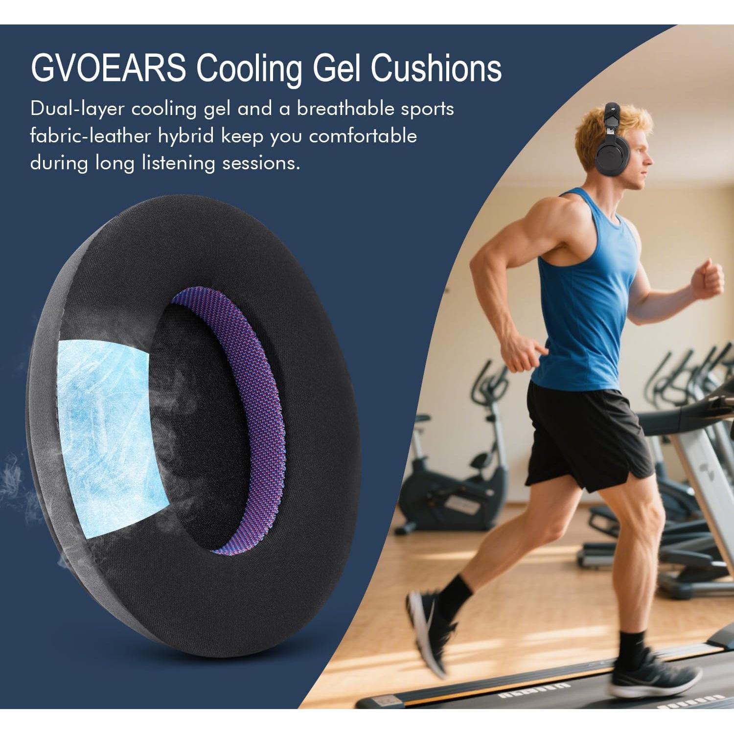 Almohadillas de Reemplazo GVOEARS para Auriculares - Gel Refrescante y Espuma de Memoria